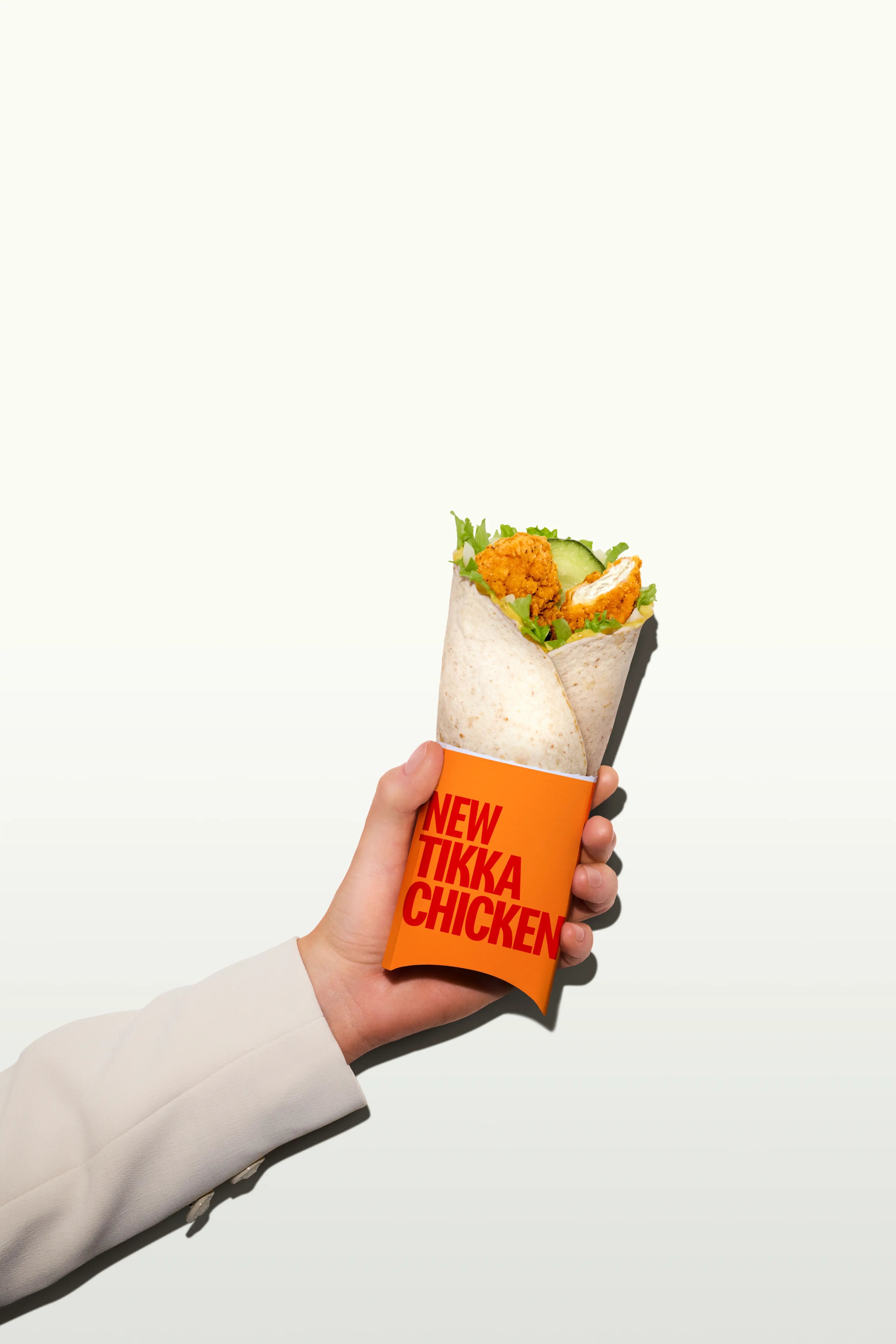 The new Chicken Tikka Wrap is available from 3 February (McDonald's)