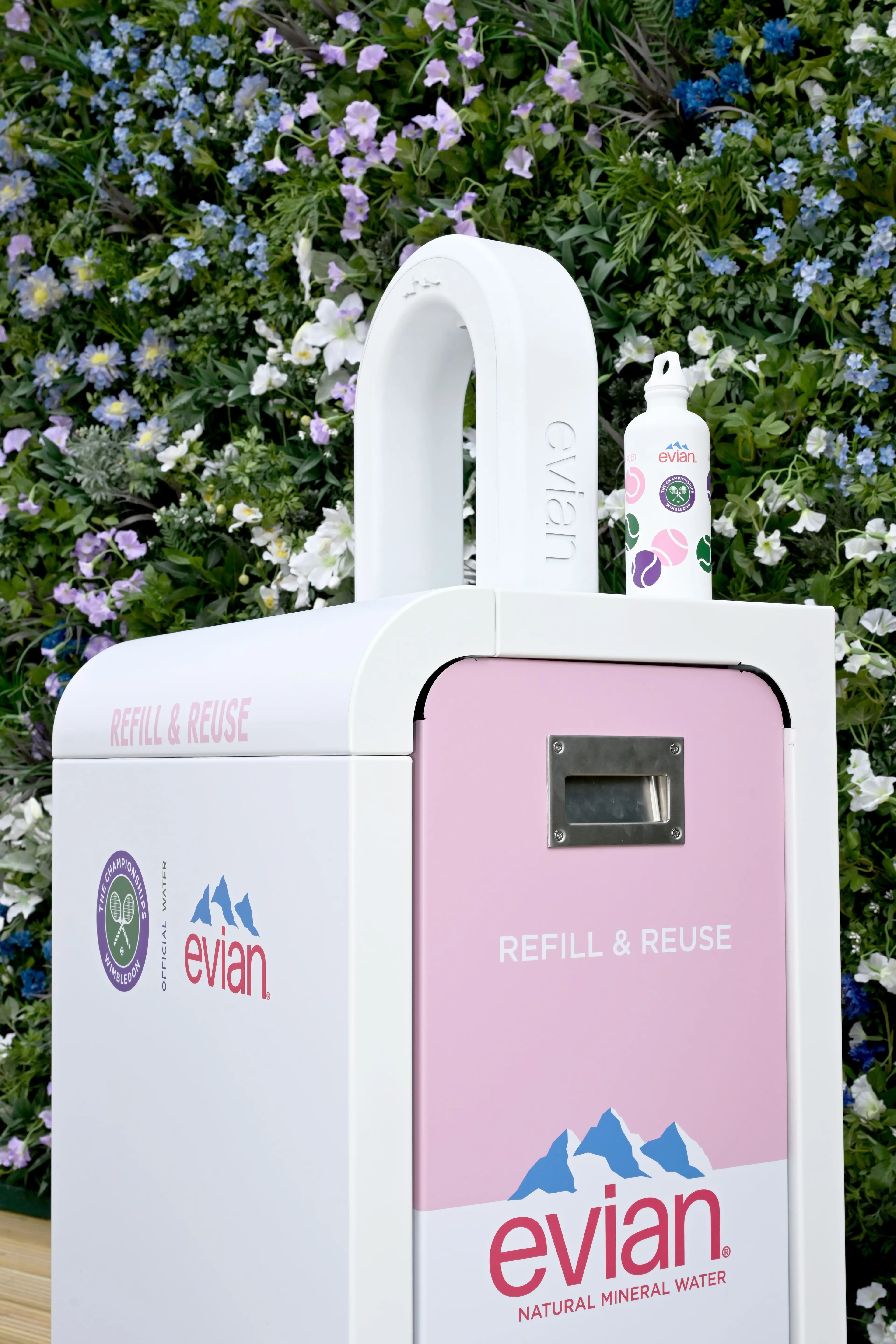 The Evian refill stores are back in action at this year's Wimbledon (Kate Green/Getty Images for evian)