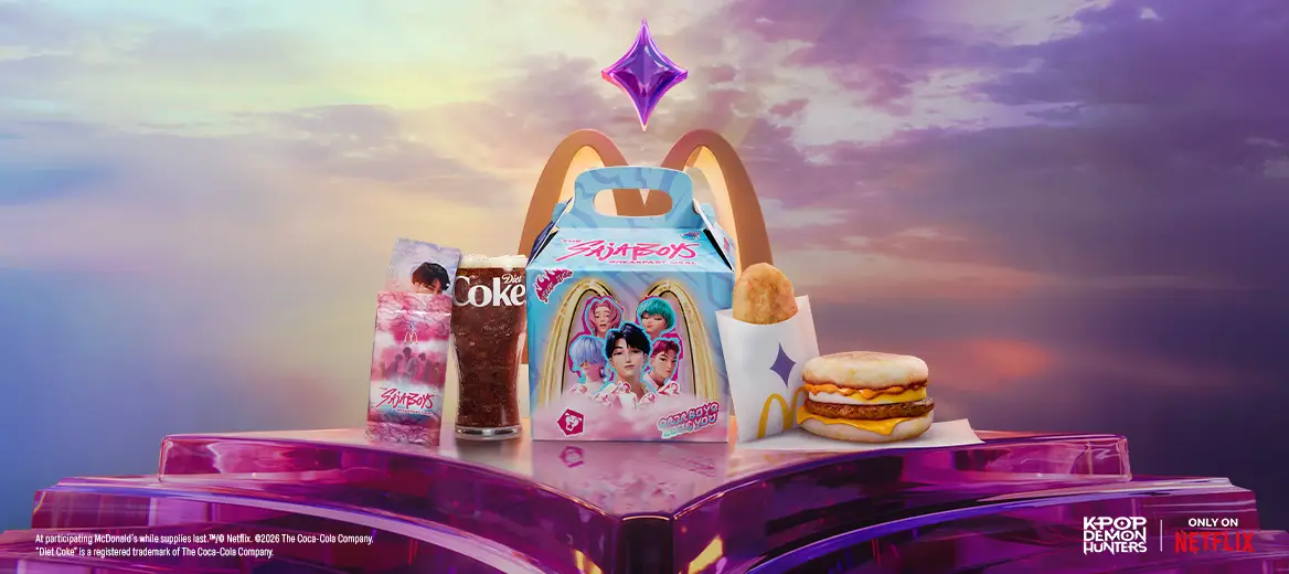 The Saja Boys breakfast meal is available up to 11am (McDonald's)
