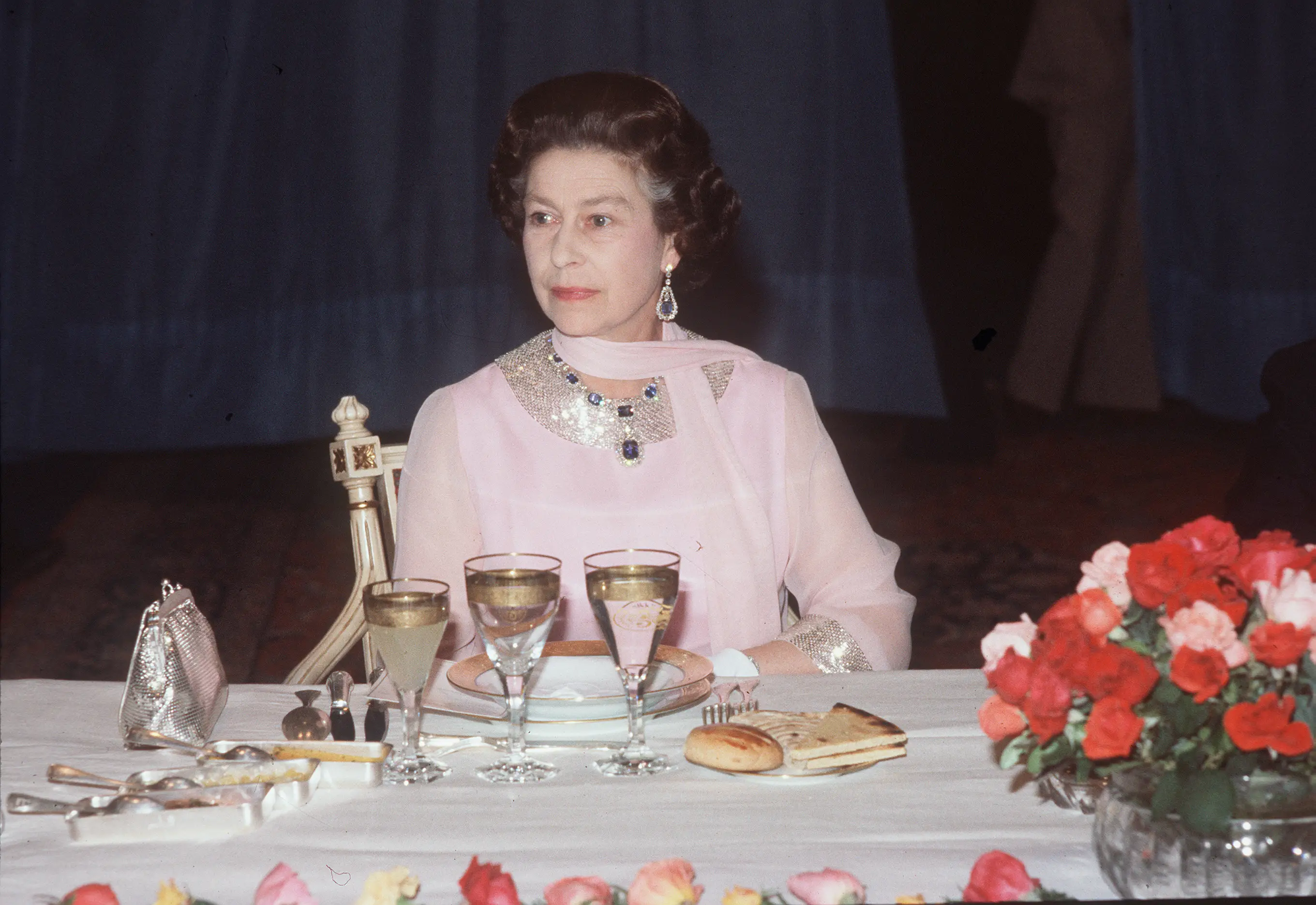 Queen Elizabeth II used to have a good way of getting people to speak around the dinner table (Anwar Hussein/Getty Images)