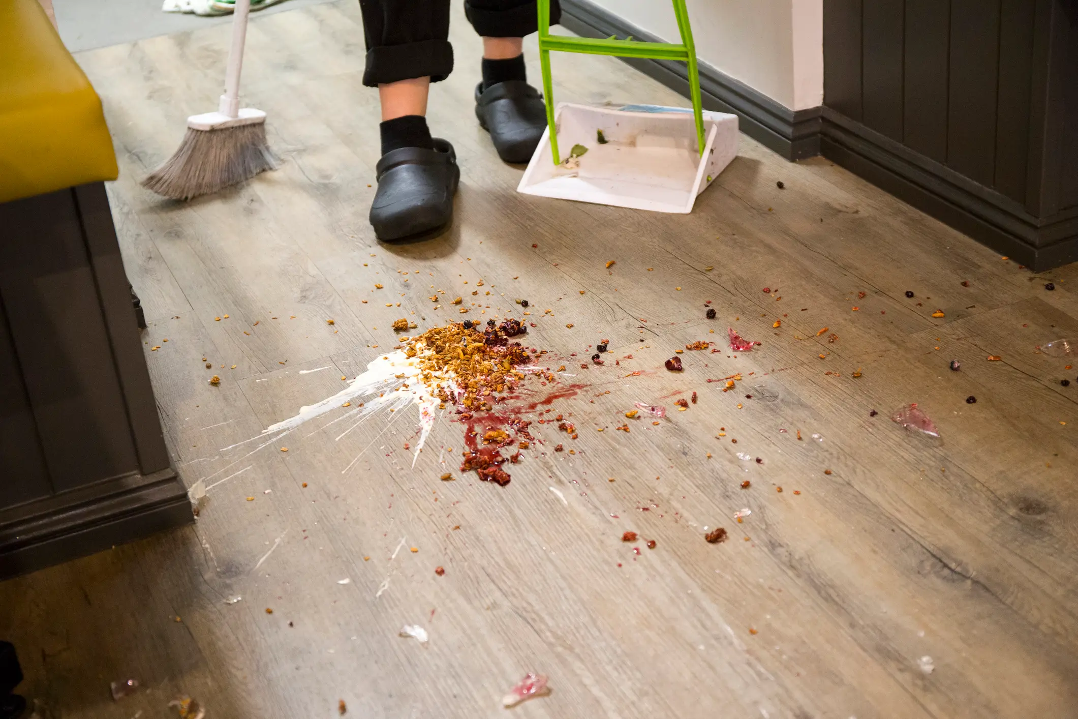 You're best off just chucking out any grub that's made its way to the floor (GEOLEE/Getty Images)