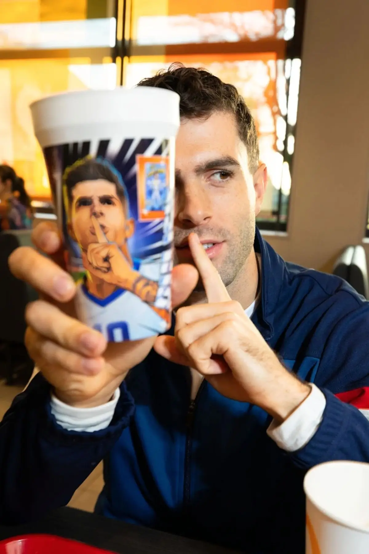 USMNT captain Christian Pulisic is on one of the beakers (McDonald's)