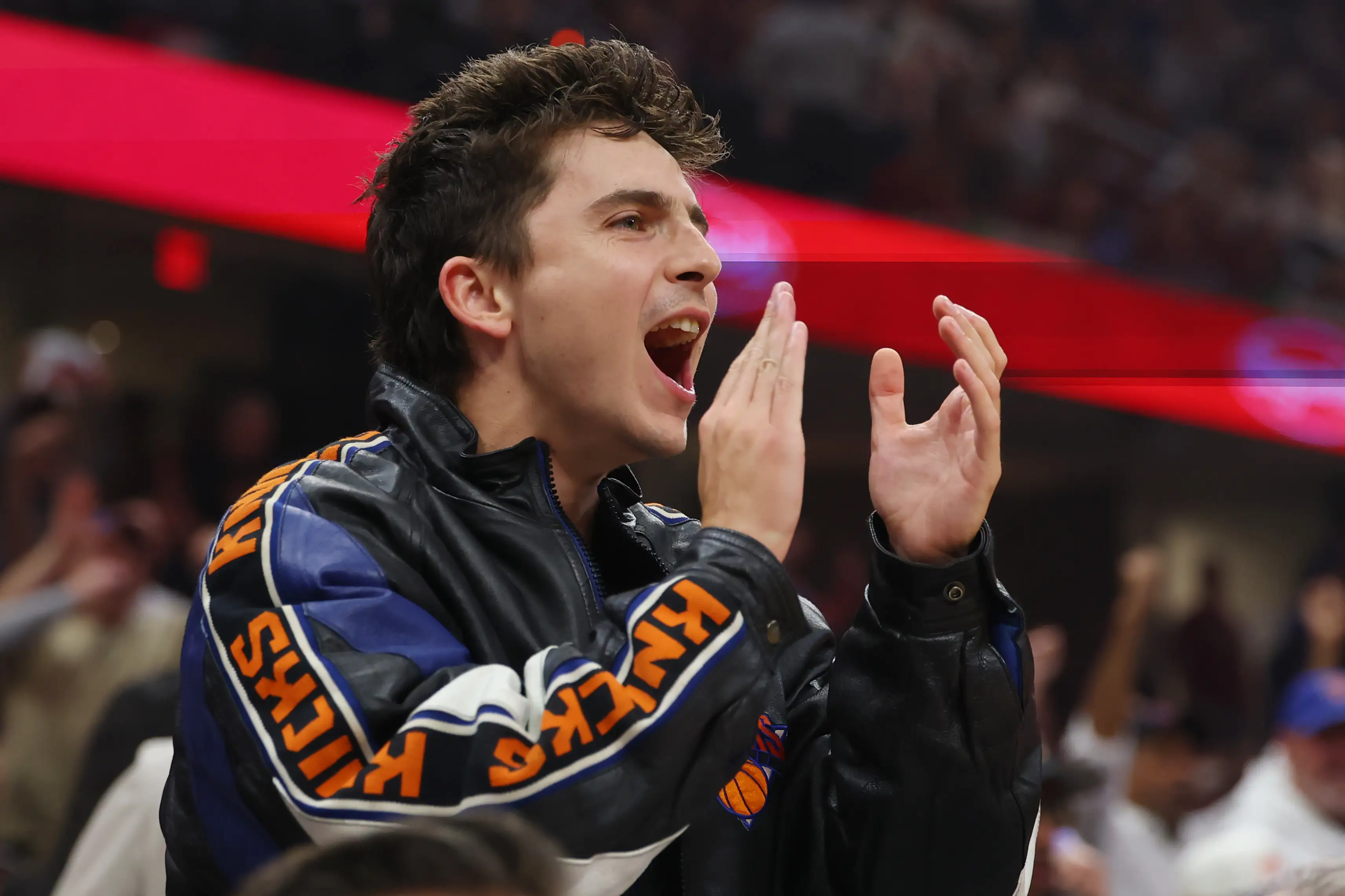 The actor was gifted a Chipotle VIP card whilst courtside (Gregory Shamus/Getty Images)
