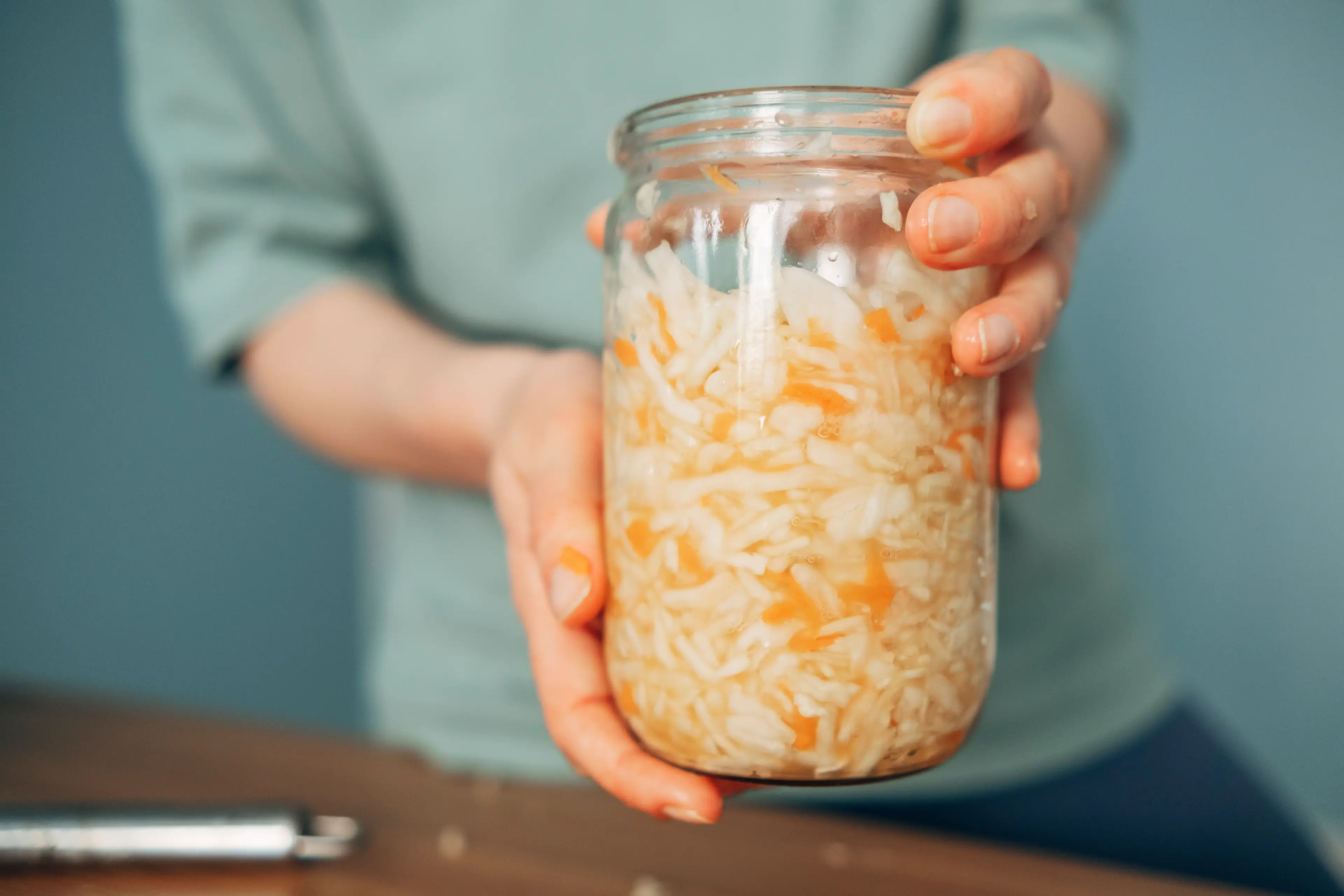 Eating the fermented food may help reduce inflammation and support digestion (Getty Stock Image)