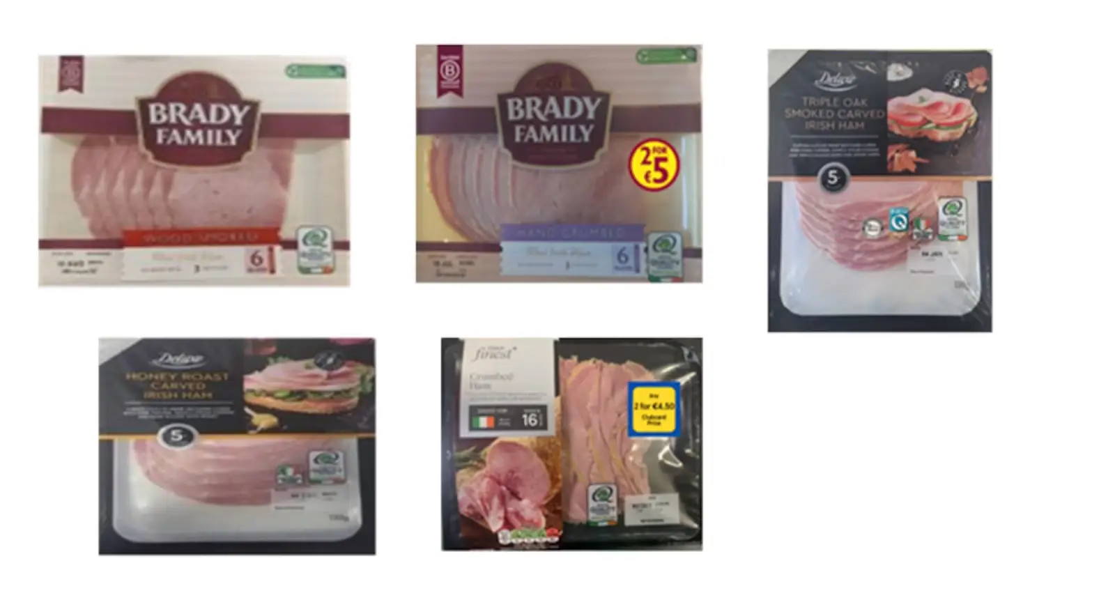Various packets of ham have been recalled across Ireland due to bacteria presence (FSAI)