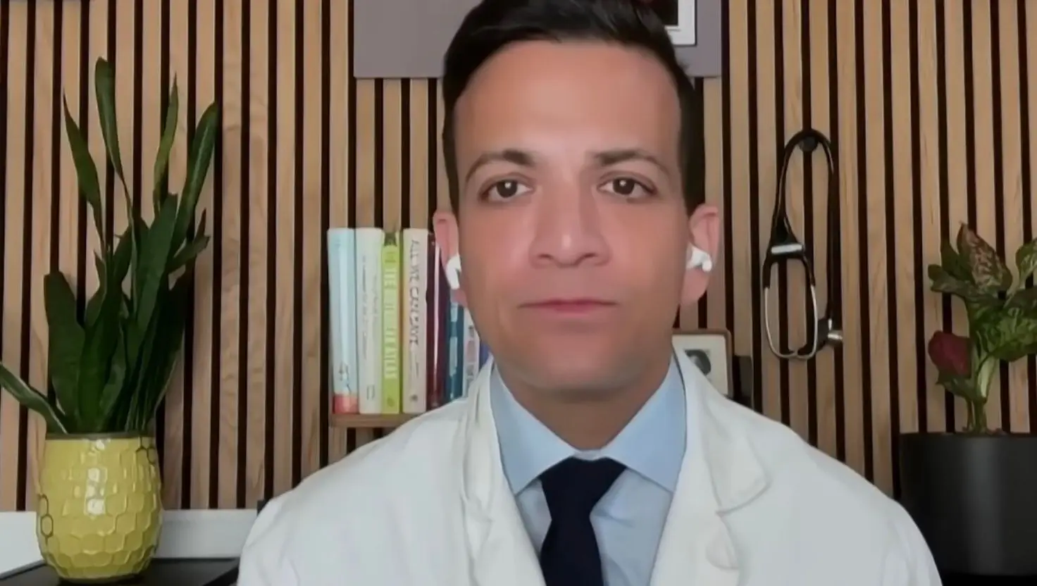 Dr Vin Gupta has dismissed Dr Oz and Trump's claims (MS Now/YouTube)