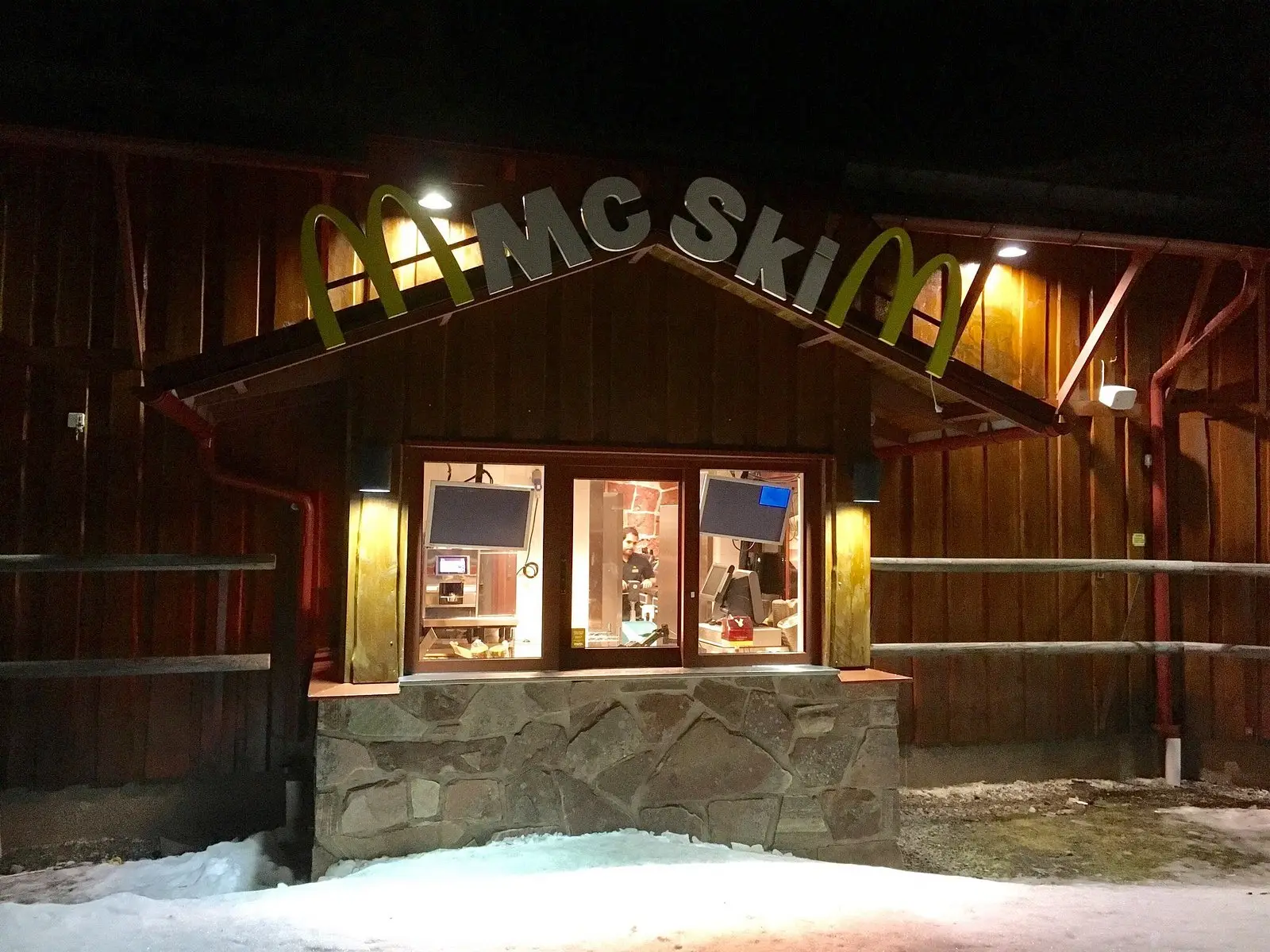 You can ski up to the McSki or sit inside (Tripadvisor)