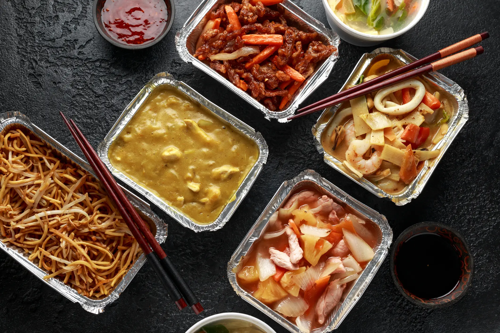 A selection of Chinese takeaway food (DronG / Getty Images) 