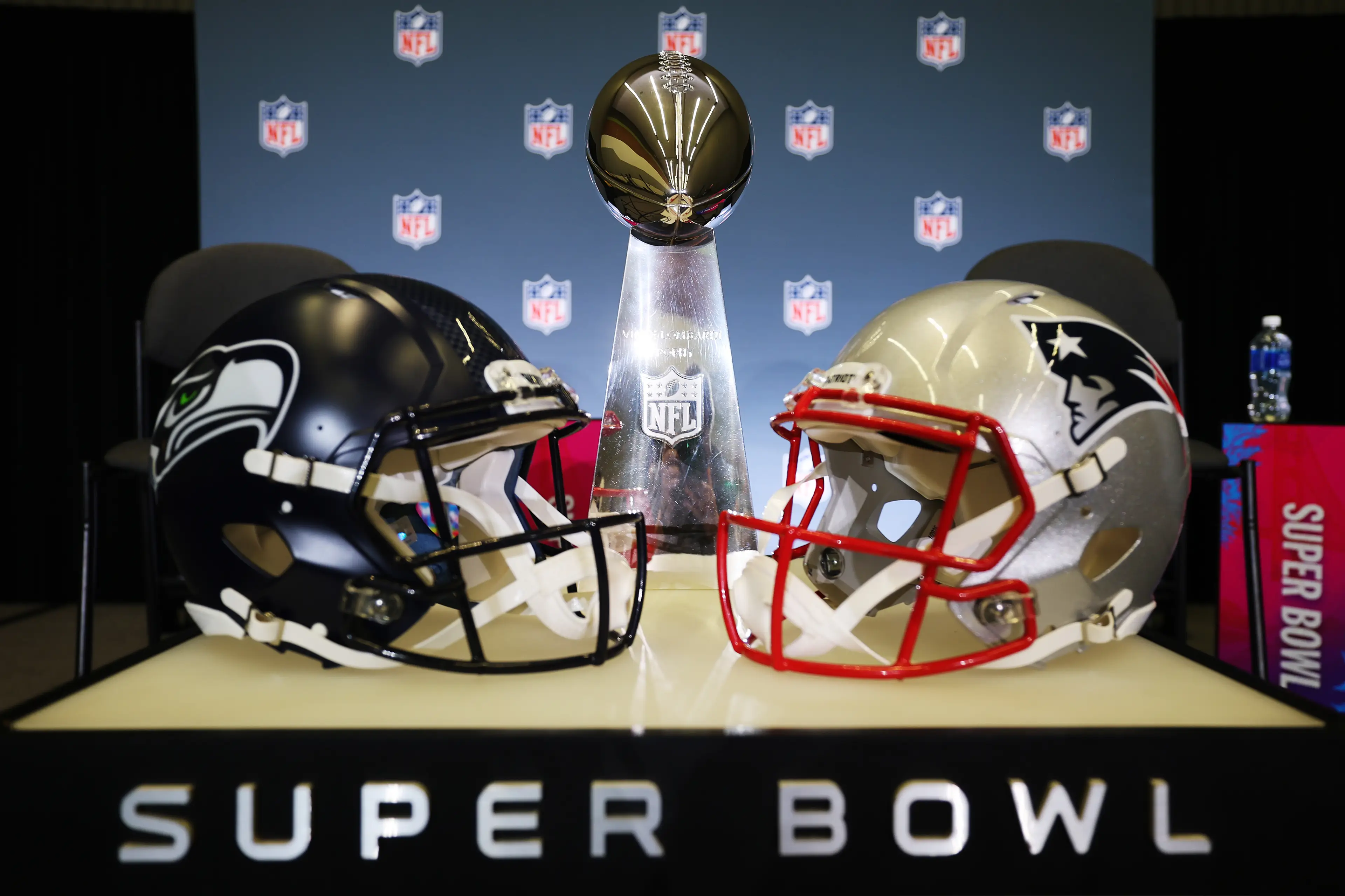 The Seattle Seahawks and the New England Patriots are contesting Super Bowl LX (Chris Graythen/Getty Images)
