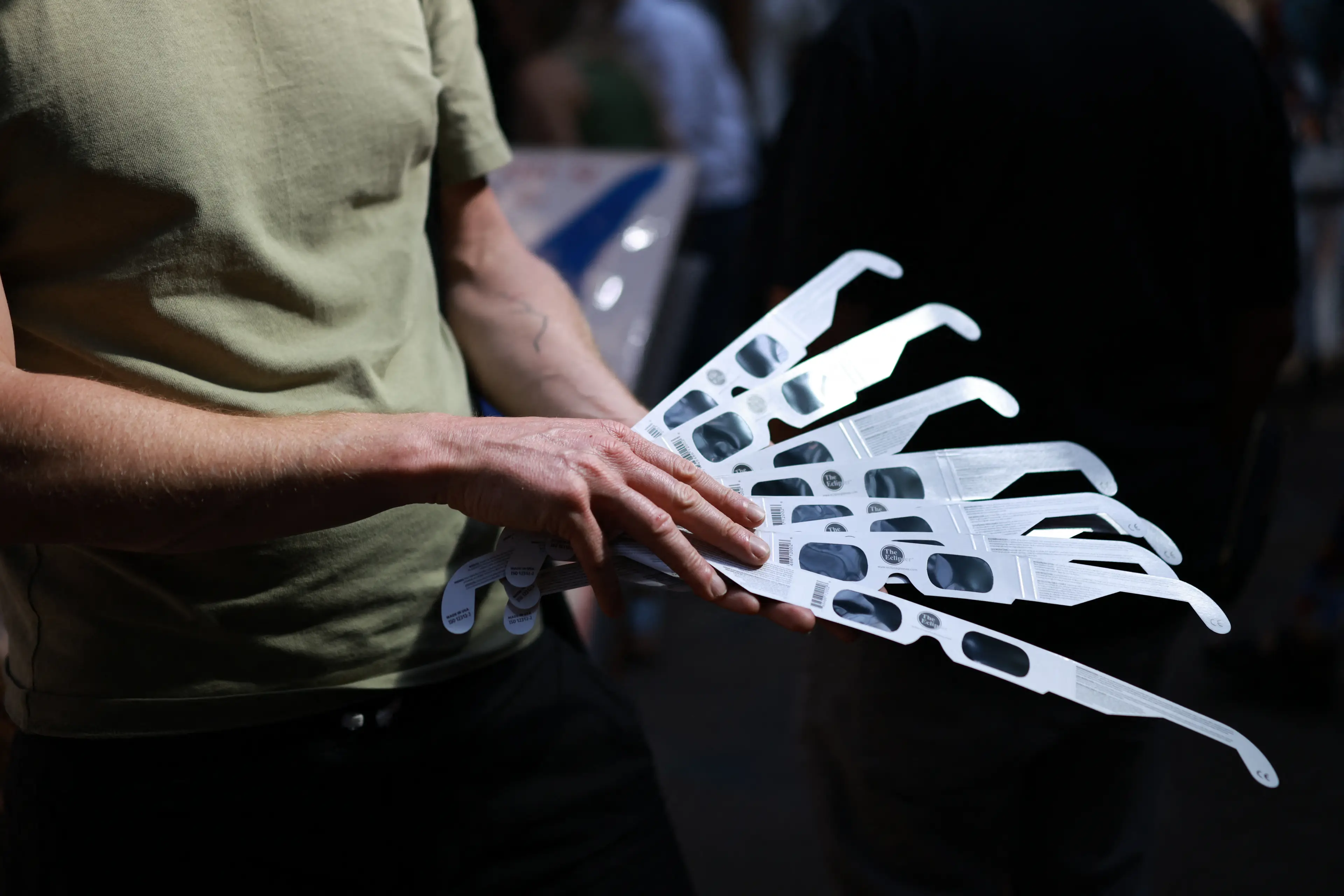 Here's how you can view the solar eclipse without specialist glasses (Henry NICHOLLS / AFP via Getty Images)