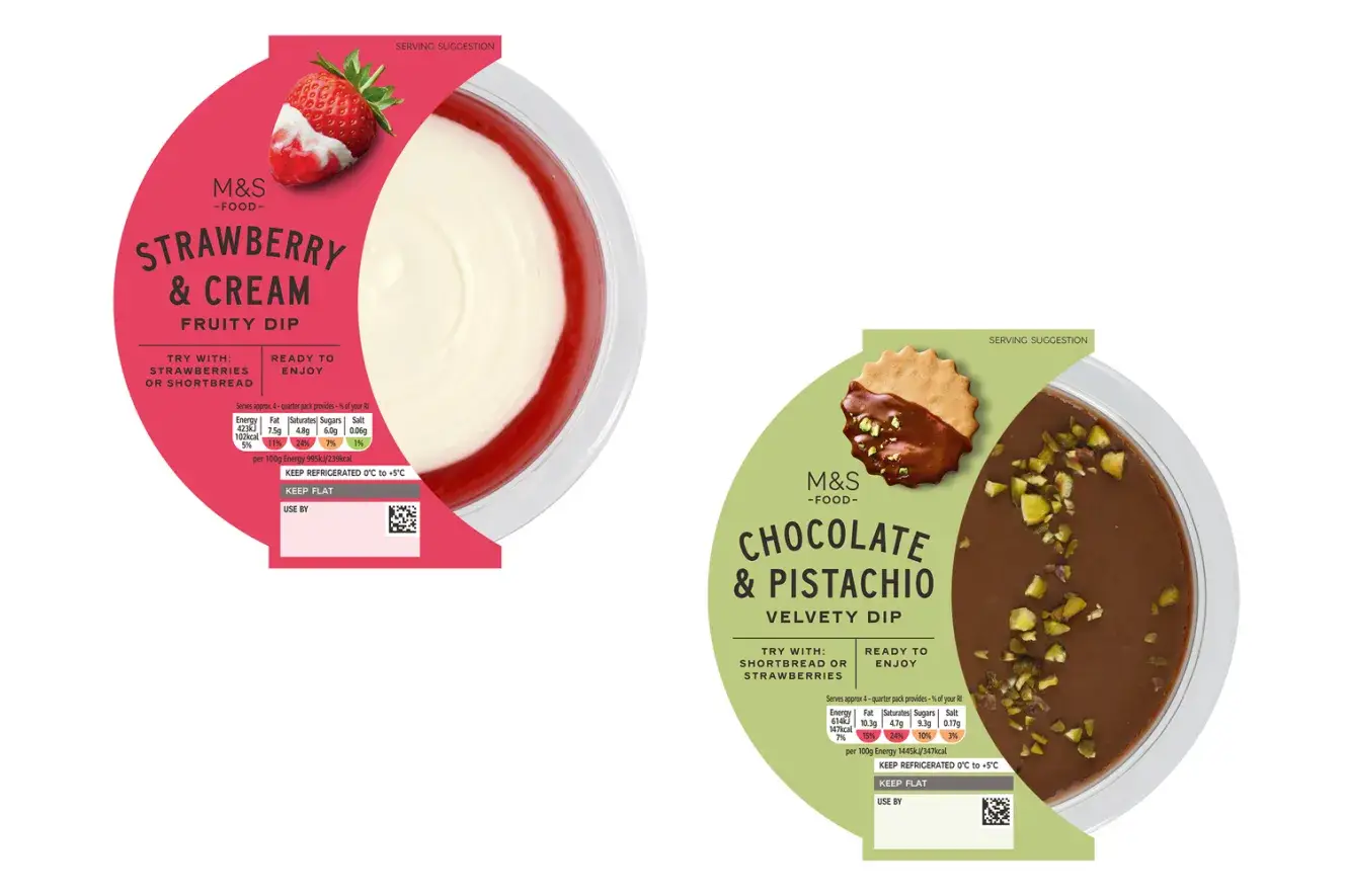 Sweet dips have arrived to dunk strawberries and biscuits into (M&S)