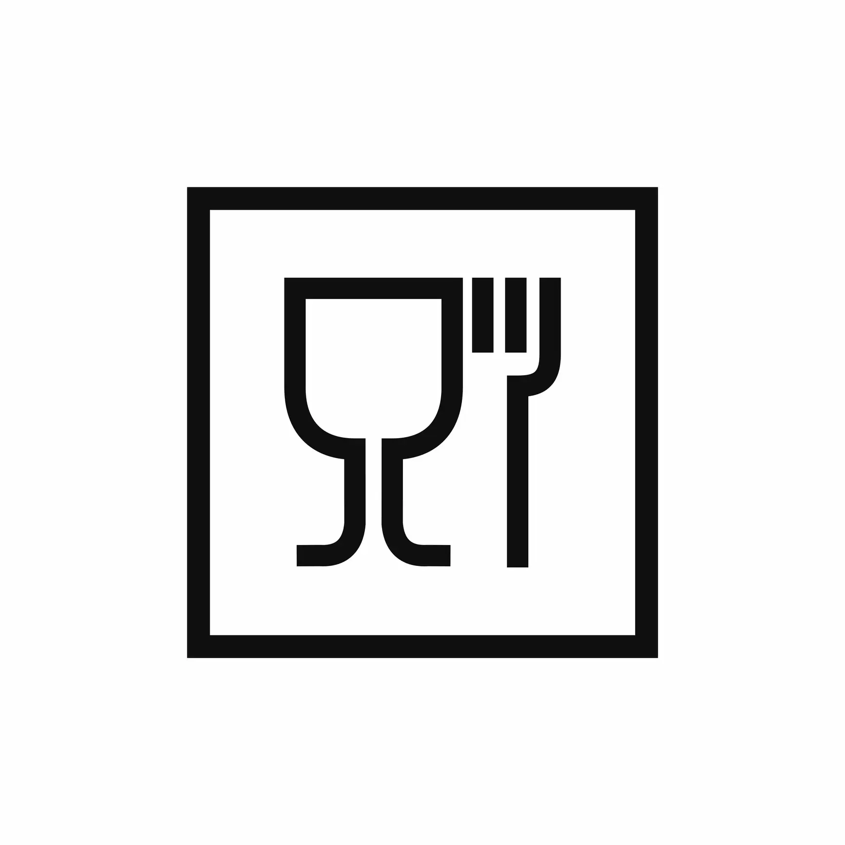 The glass and fork is a food grade packaging mark (Getty Stock Image)
