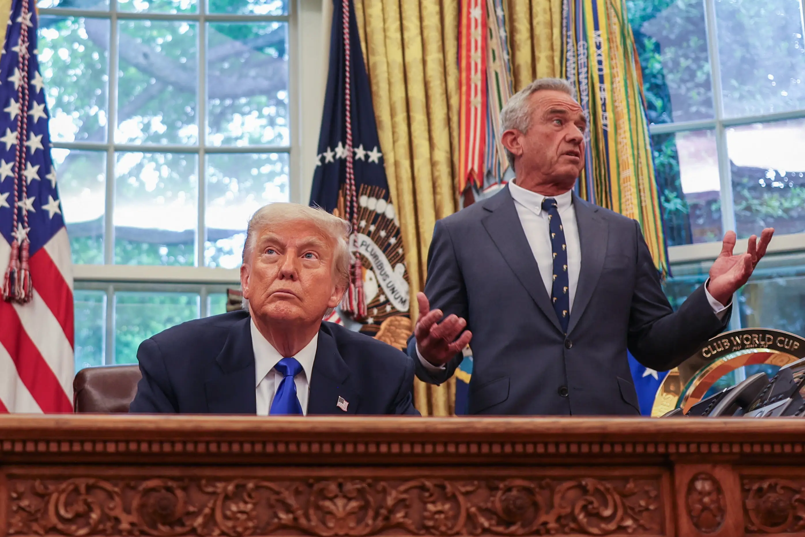Robert F. Kennedy once said he 'didn't know' how Trump was alive (ALEX WROBLEWSKI/AFP via Getty Images)