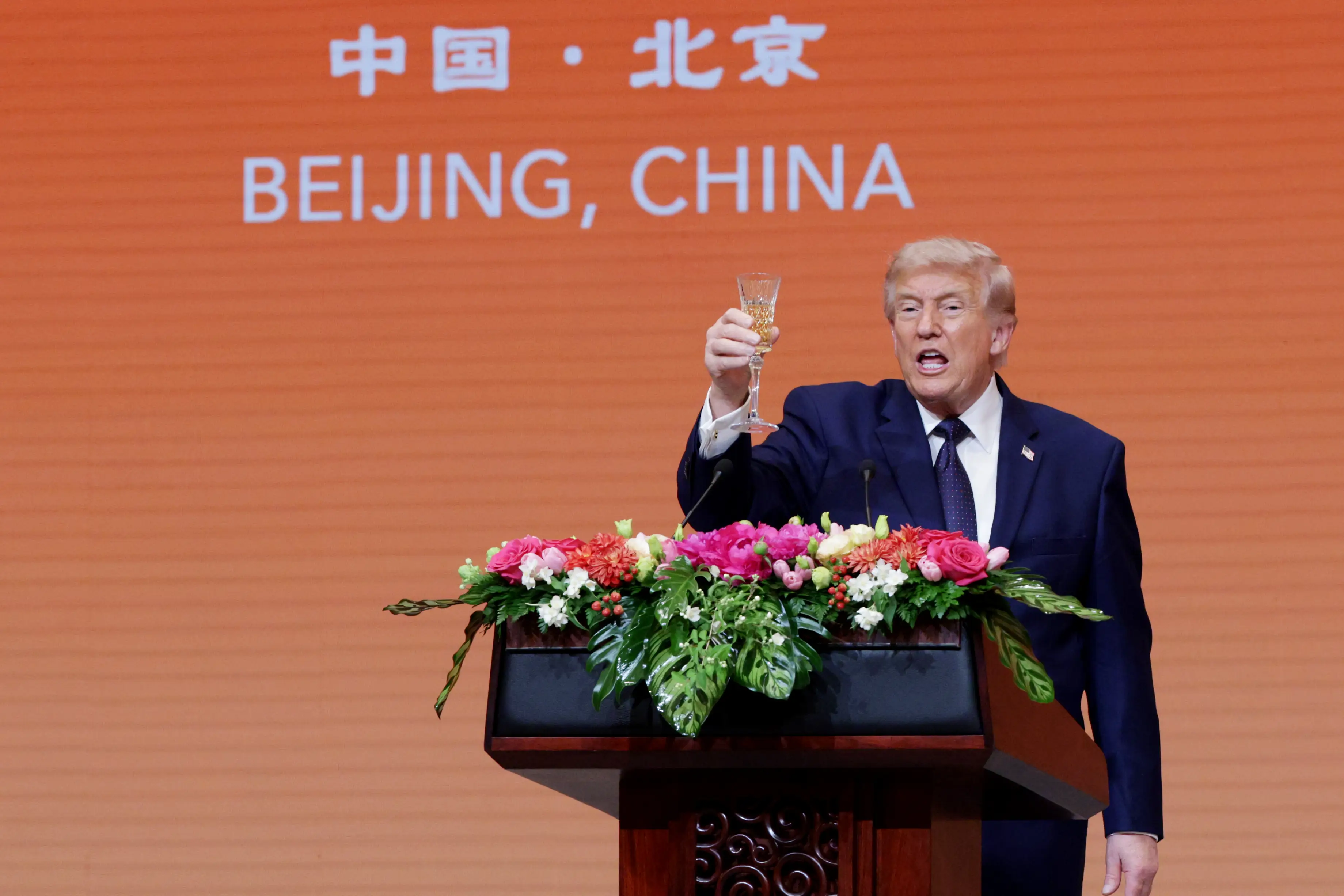 The state banquet was held in Beijing, China (Alex Wong/Getty Images)
