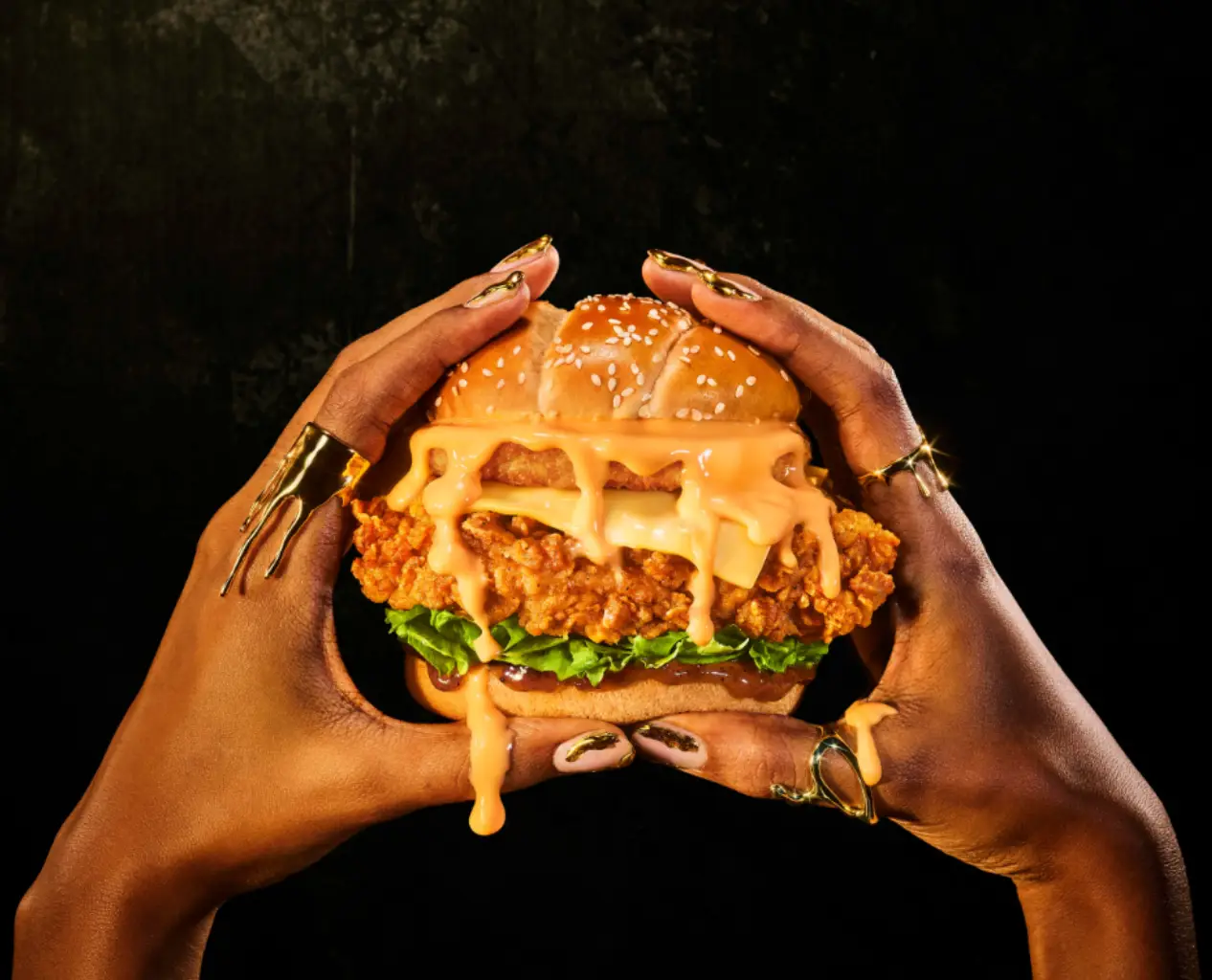 The Hot Cheese Sauce can be purchased on its own (KFC)