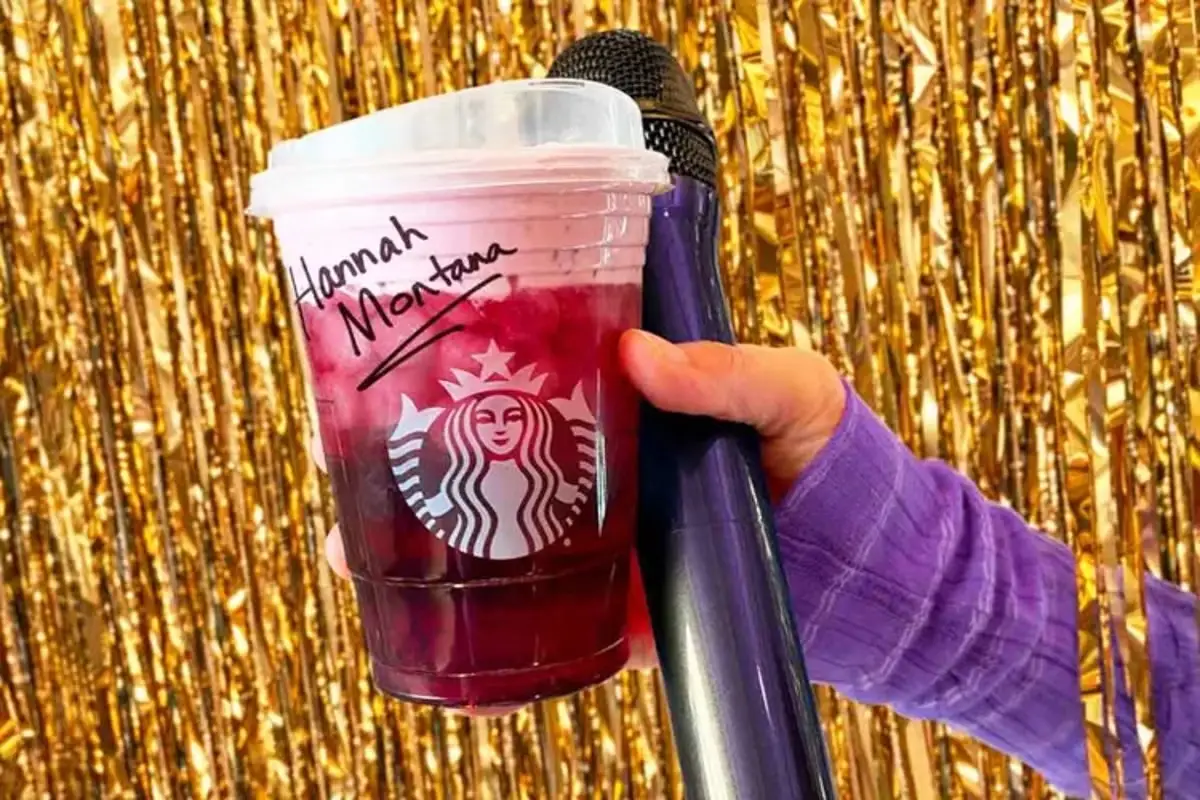 The new Hannah Montana drink from Starbucks has caused controversy (Starbucks)