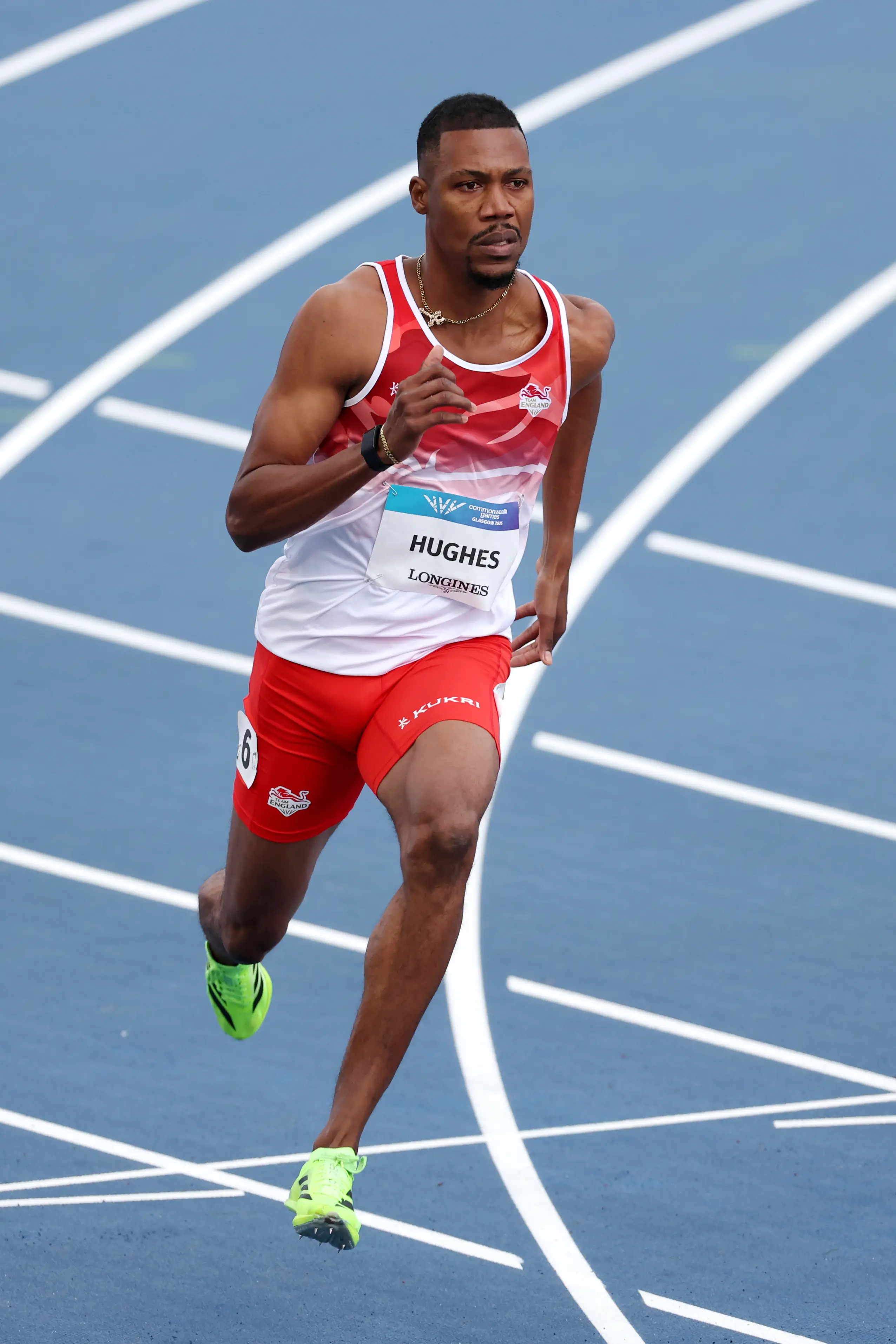 Zharnel Hughes is a big fan of beetroot (Michael Steele/Getty Images)
