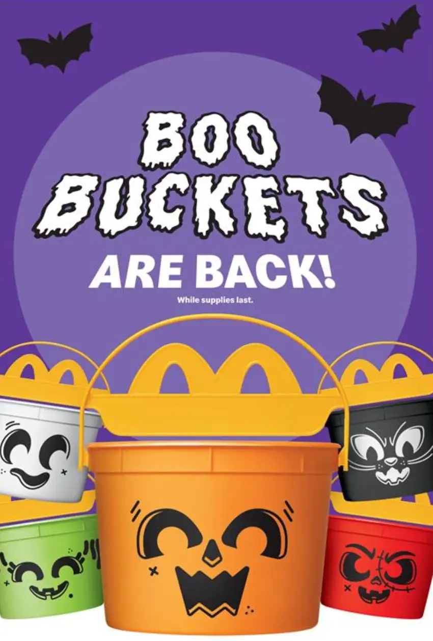 McDonald's Boo buckets are back (McDonald's)