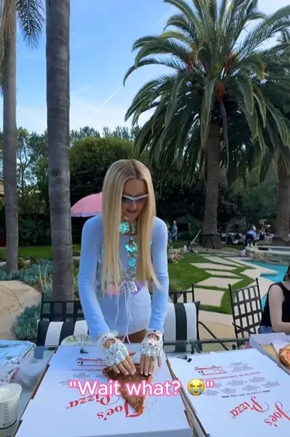 Who knows where that pizza box has been? (parishilton/TikTok)