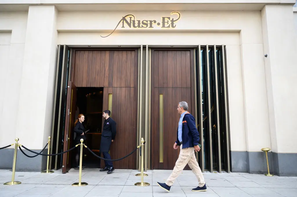 Once a hotspot for celebrities, Nusr-Et Knightsbridge now faces dwindling crowds (Leon Neal/Getty Images)