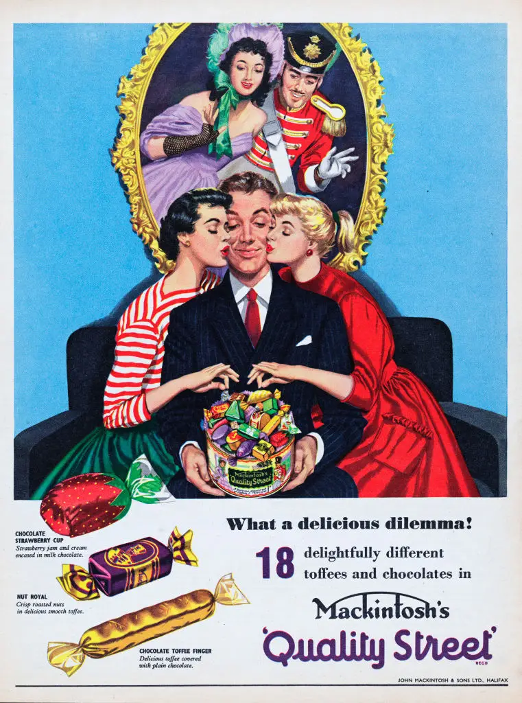 A Quality Street ad from 1957 (Picture Post / Stringer/Getty Images)