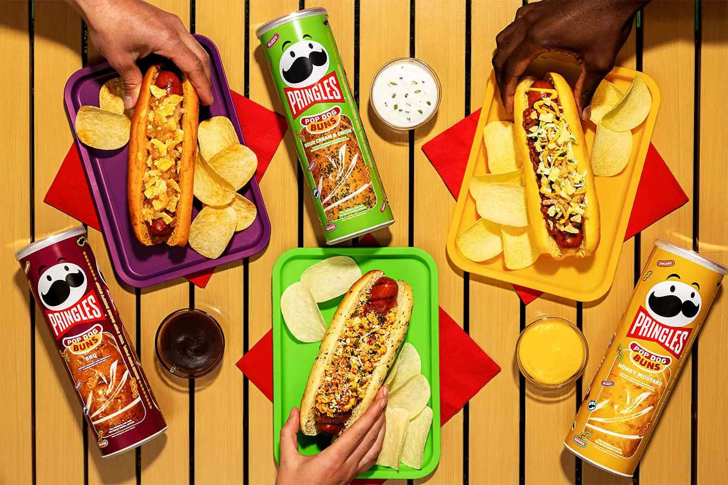 The first-of-its-kind products will come in BBQ, Sour Cream & Onion, and Honey Mustard flavour (Pringles)