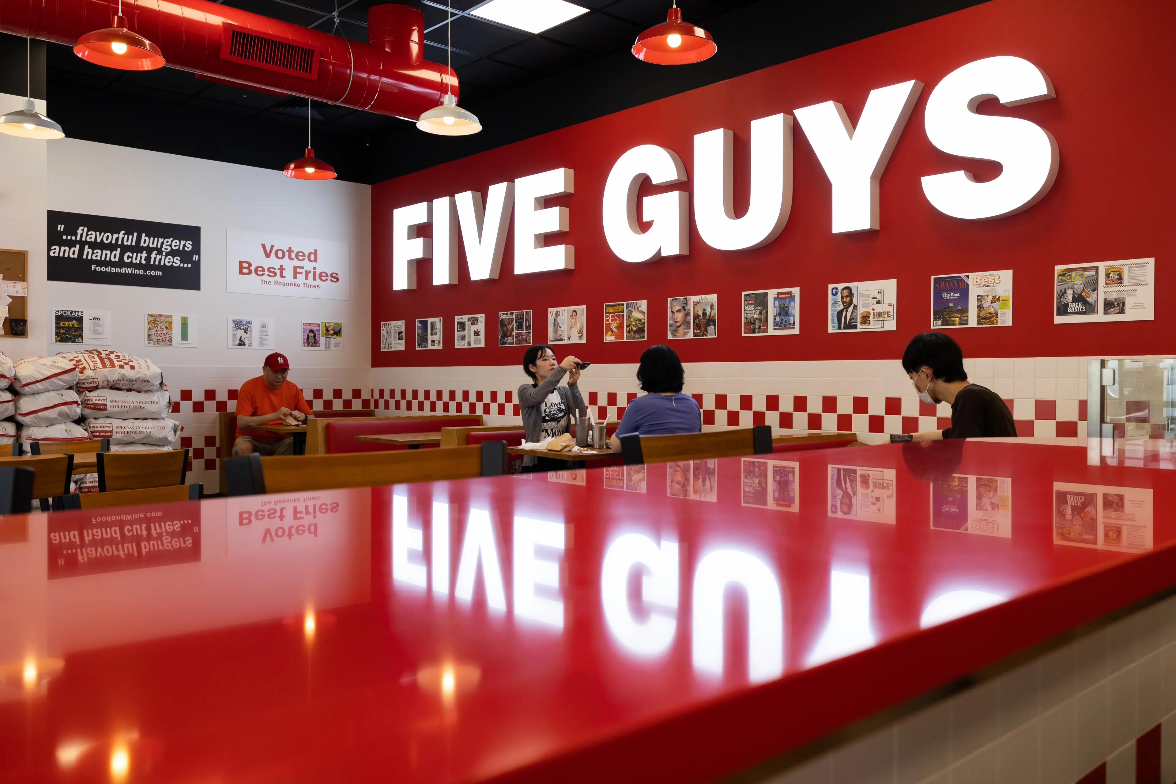Five Guys responded to the user's seething X post (Bloomberg / Contributor/Getty Images)