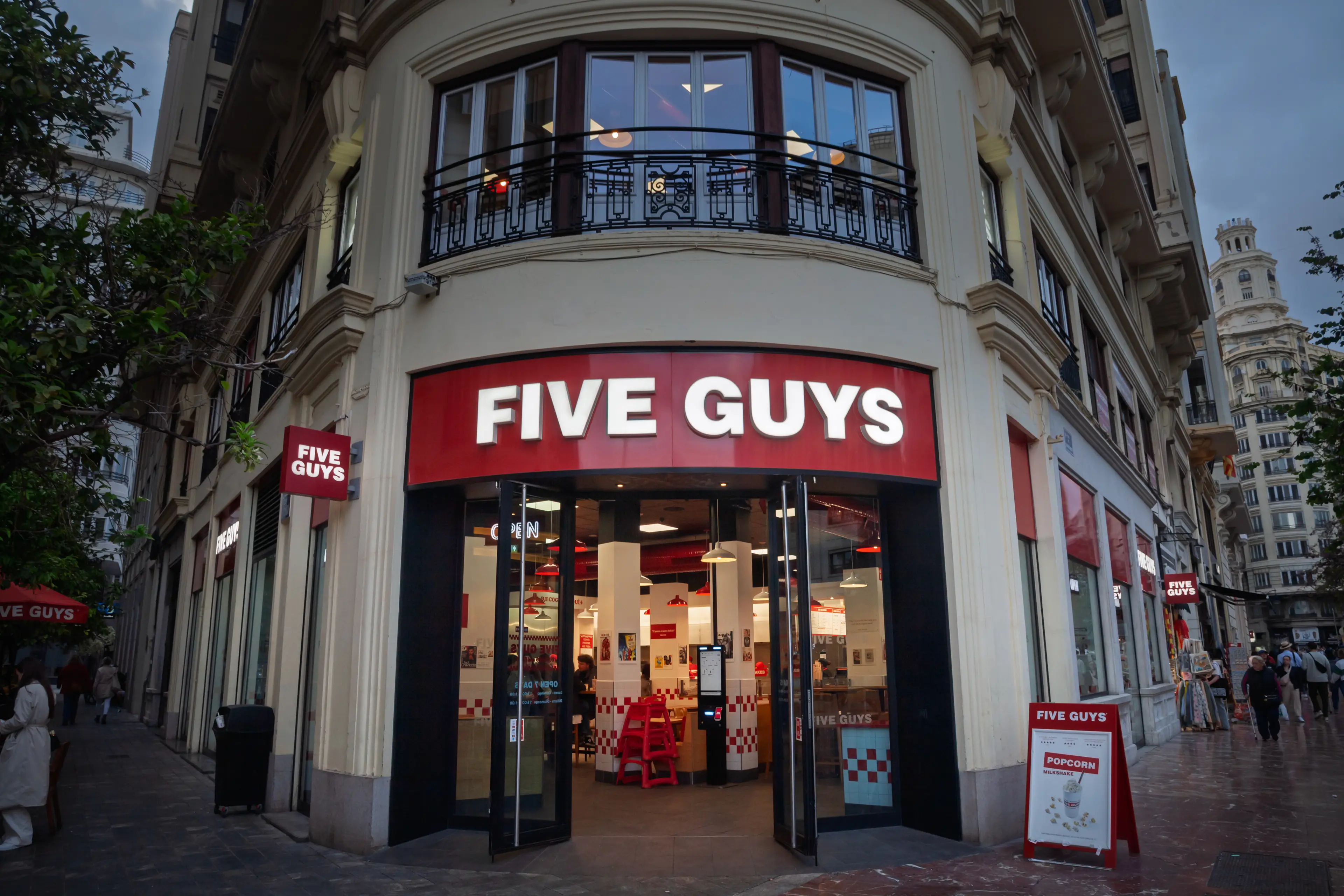 Five Guys Rewards can be added straight to a phone wallet (BalkansCat/Getty Images)