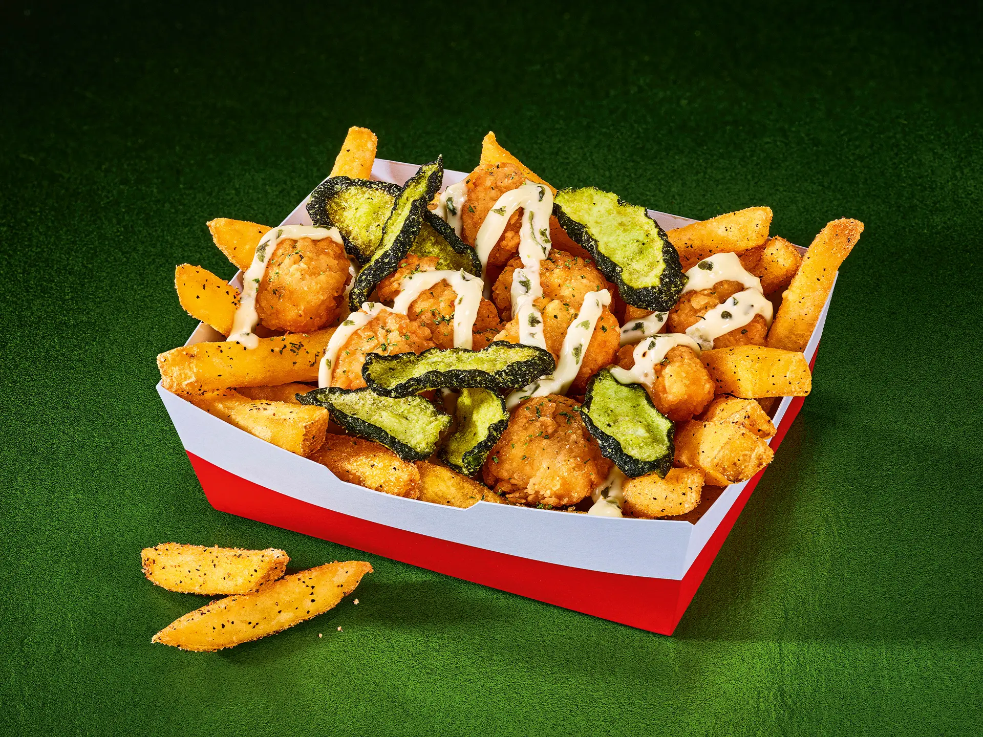 Pickle loaded fries will be available for four weeks only (KFC)