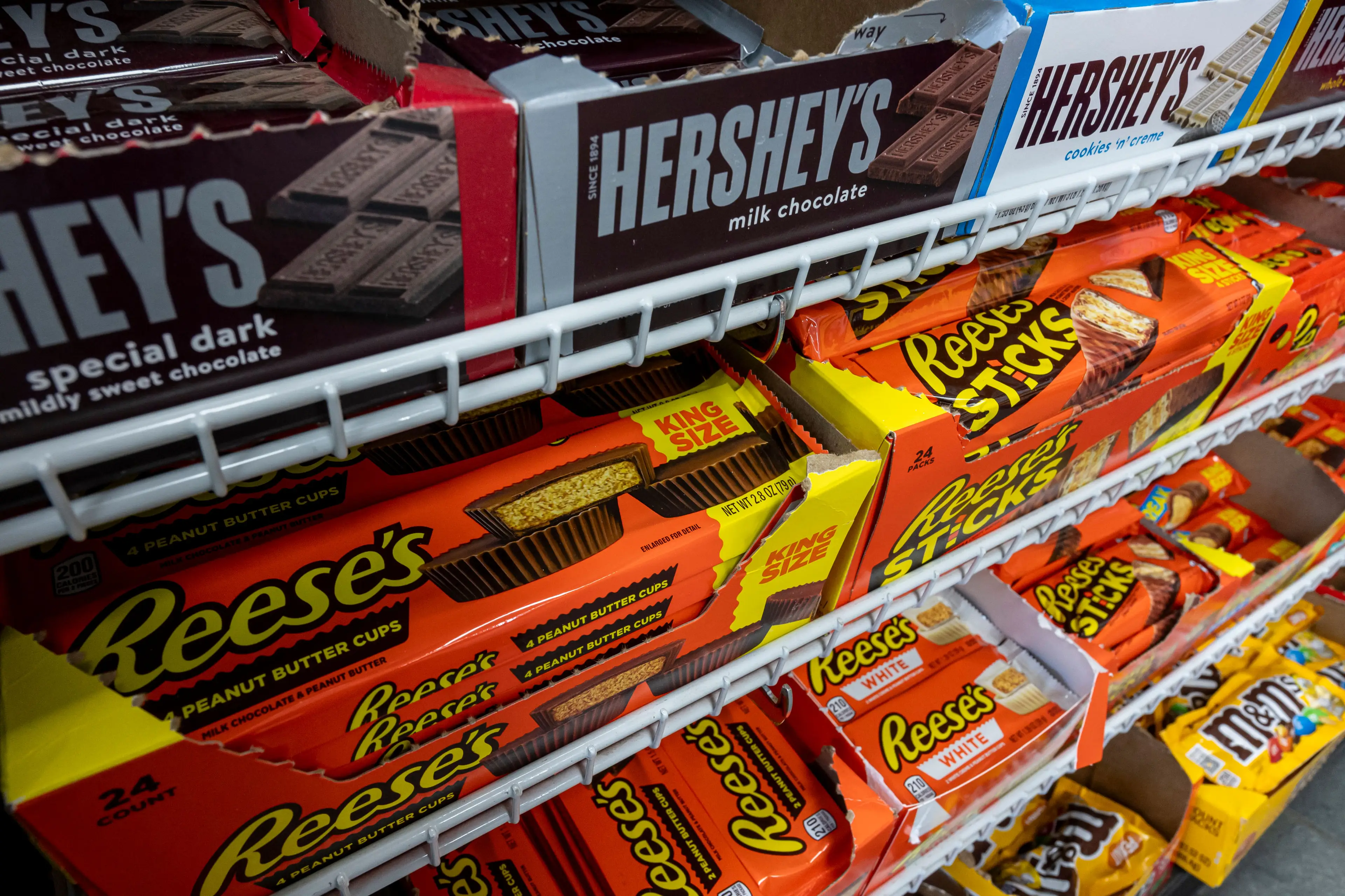 The Hershey Company plans on investing more in research and updating other portfolio items (David Paul Morris/Bloomberg via Getty Images)