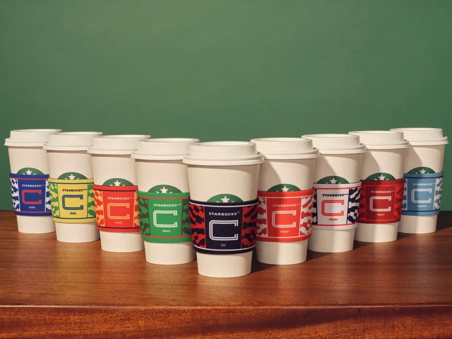 The teddy bear is joined by limited-time cup sleeves (Starbucks)