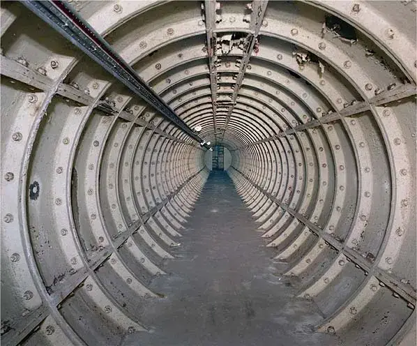 The tunnels were used to shelter people during The Blitz (The London Tunnels)