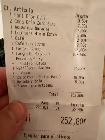 The offending receipt (@barbeitovila/X)