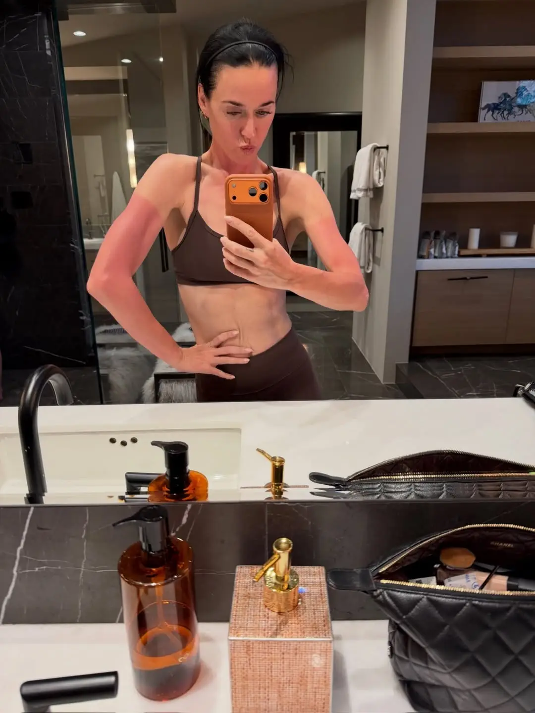 To get shredded, Katy Perry's said she liked to swim, dance, do yoga, and snowboard (Instagram/@katyperry)