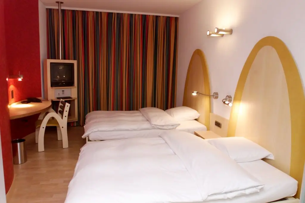 A classic twin room in the Golden Arches Hotel (Getty Images/Staff)