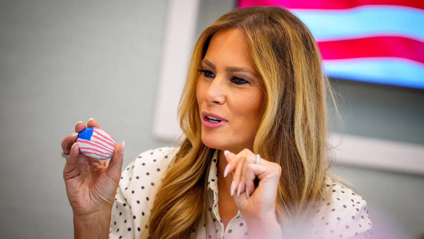 Melania Trump has previously detailed what goes into her diet - including lots of water and an occasional sweet treat (Andrew Harnik/Getty Images)