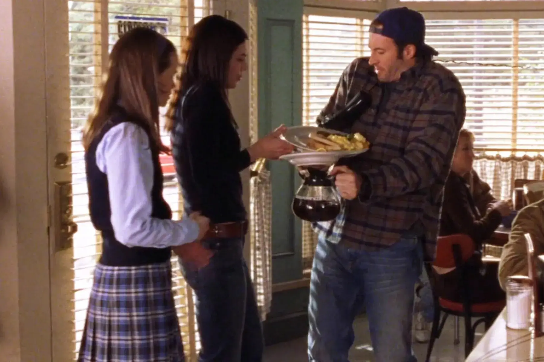 Fans adored Scott Patterson's character Luke, the diner and his infamous dishes (Hulu)