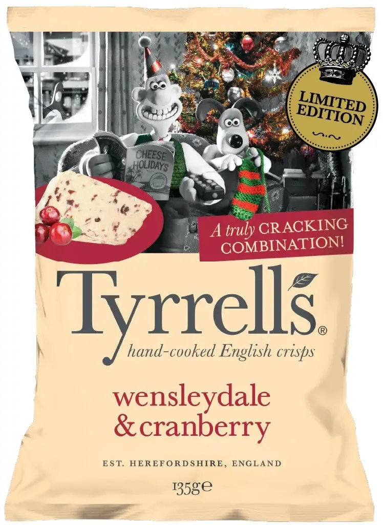 Wallace would approve of the Wensleydale and Cranberry combo (Tyrrells)