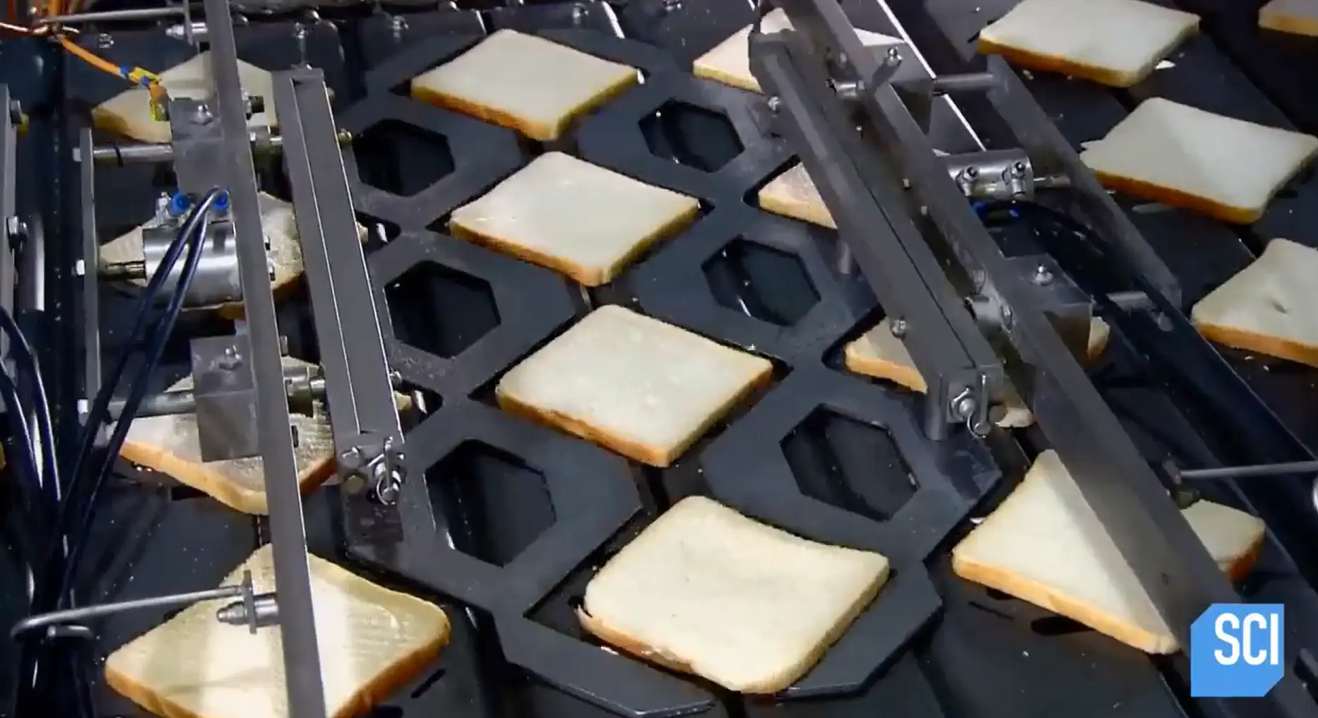 The Science Channel video shows how pre-packaged sandwiches are made (YouTube/Science Channel)