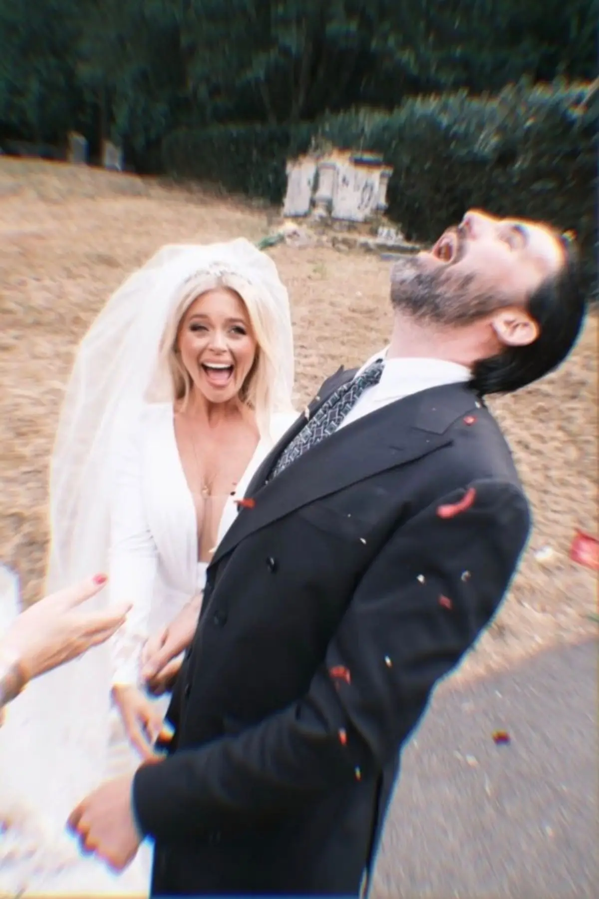 Emily Atack tied the knot with her partner, Dr Alistair Garner (Instagram/@emilyatak)