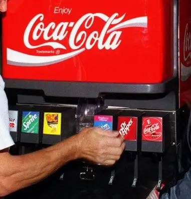 A typical Coca Cola fountain soda machine (Alex Garcia/Los Angeles Times via Getty Images)