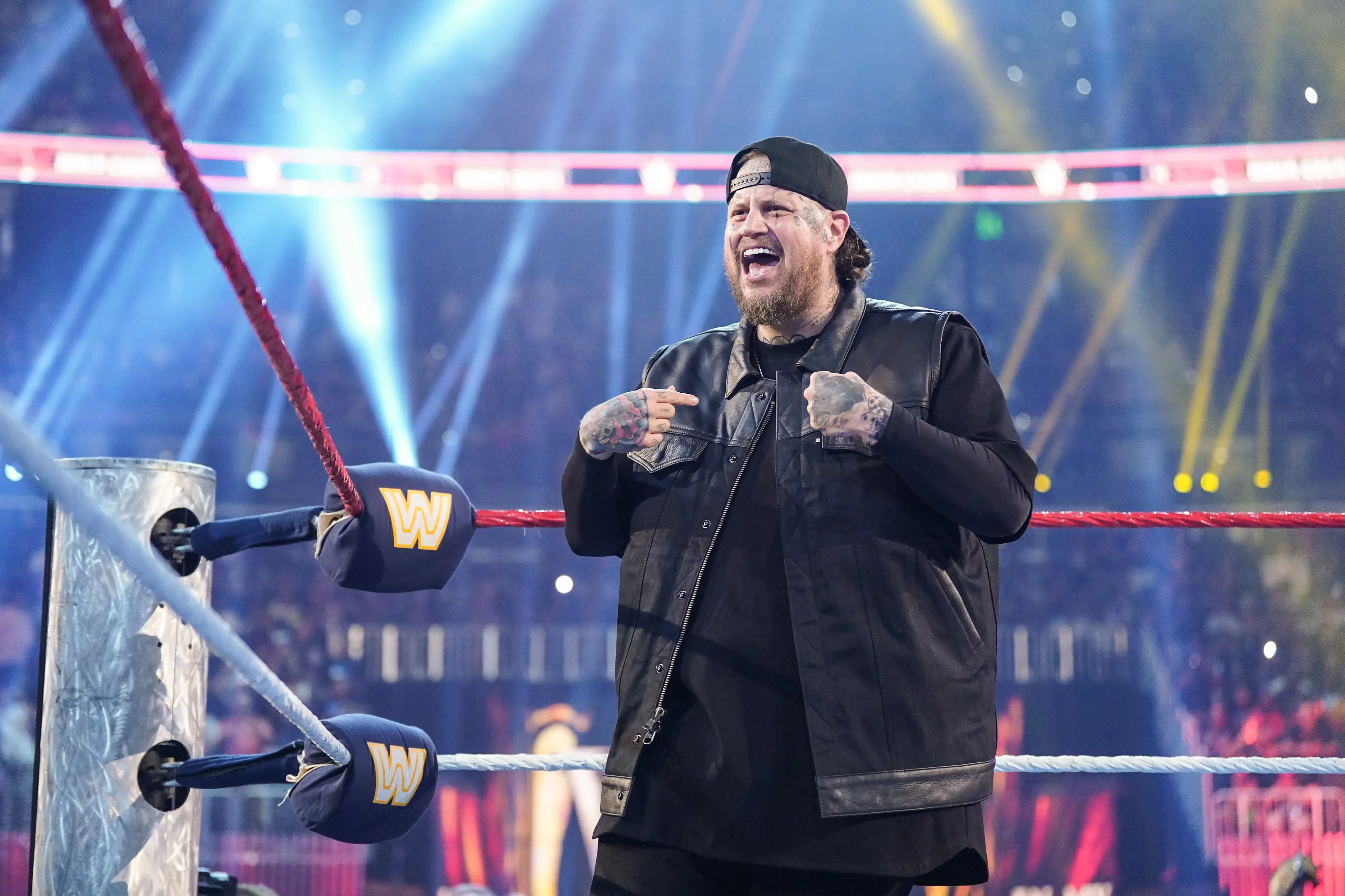 The WWE celebrity wrestler said a cookie skillet triggered off a food rampage (Georgiana Dallas/WWE via Getty Images)