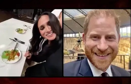 Harry, Duke of Sussex, interrupted his wife with a FaceTime call (Channel 10)