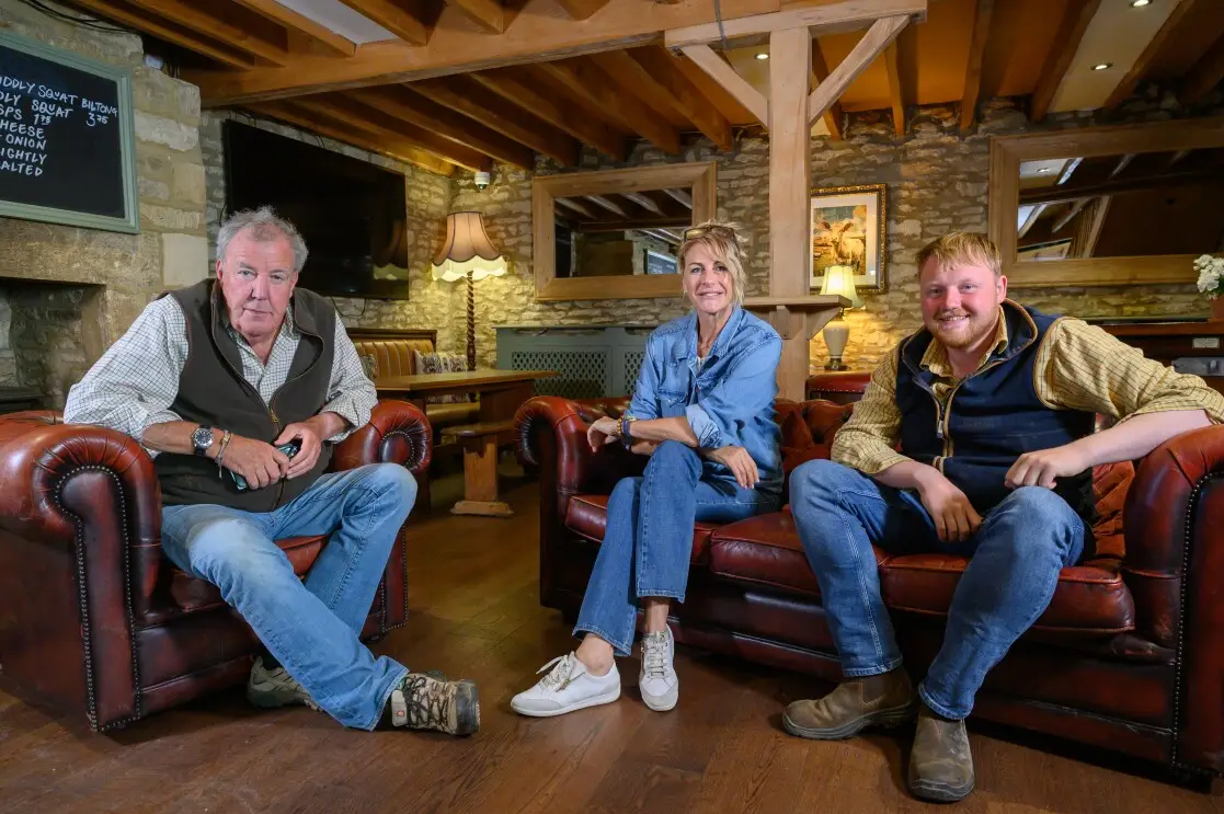 Jeremy Clarkson purchased his pub, The Farmer's Dog, for £1 million (Prime Video)