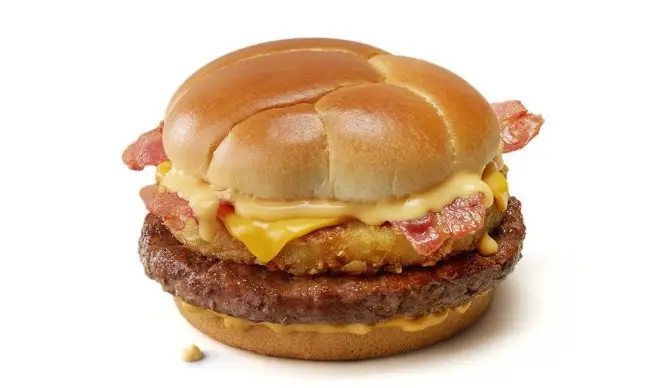 Fans are very excited for the new Big Rosti burger, with a 'giant hash brown' in it (McDonald's)