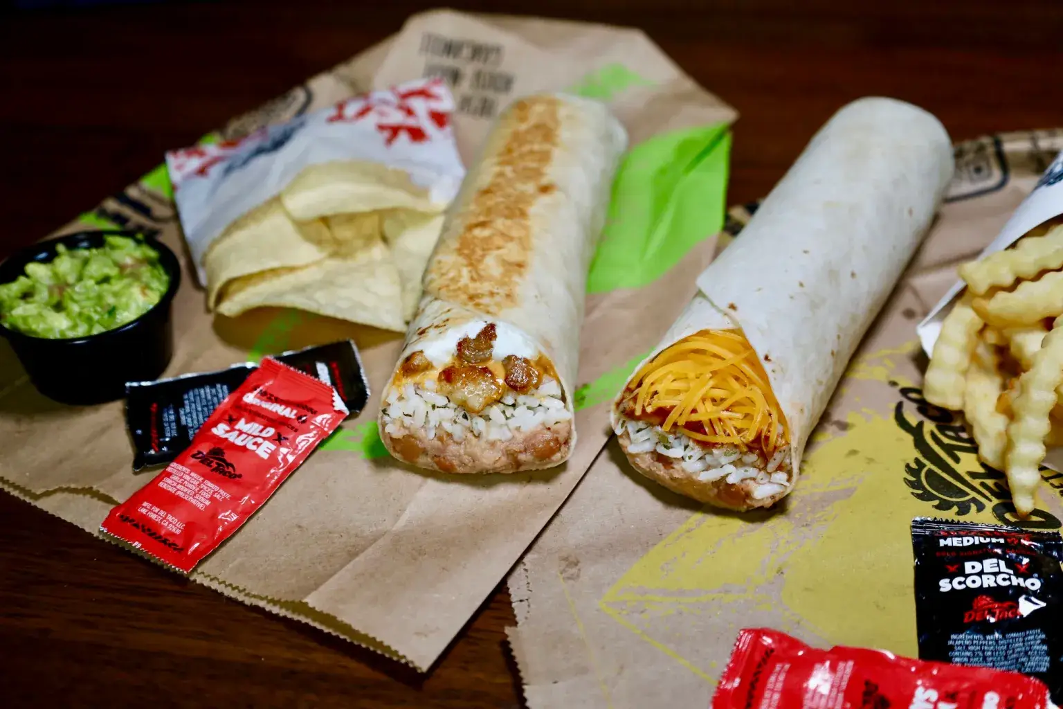 Taco Bell rival Del Taco has announced its overhauling the way its classic burritos are wrapped (Facebook/Taco Bell)