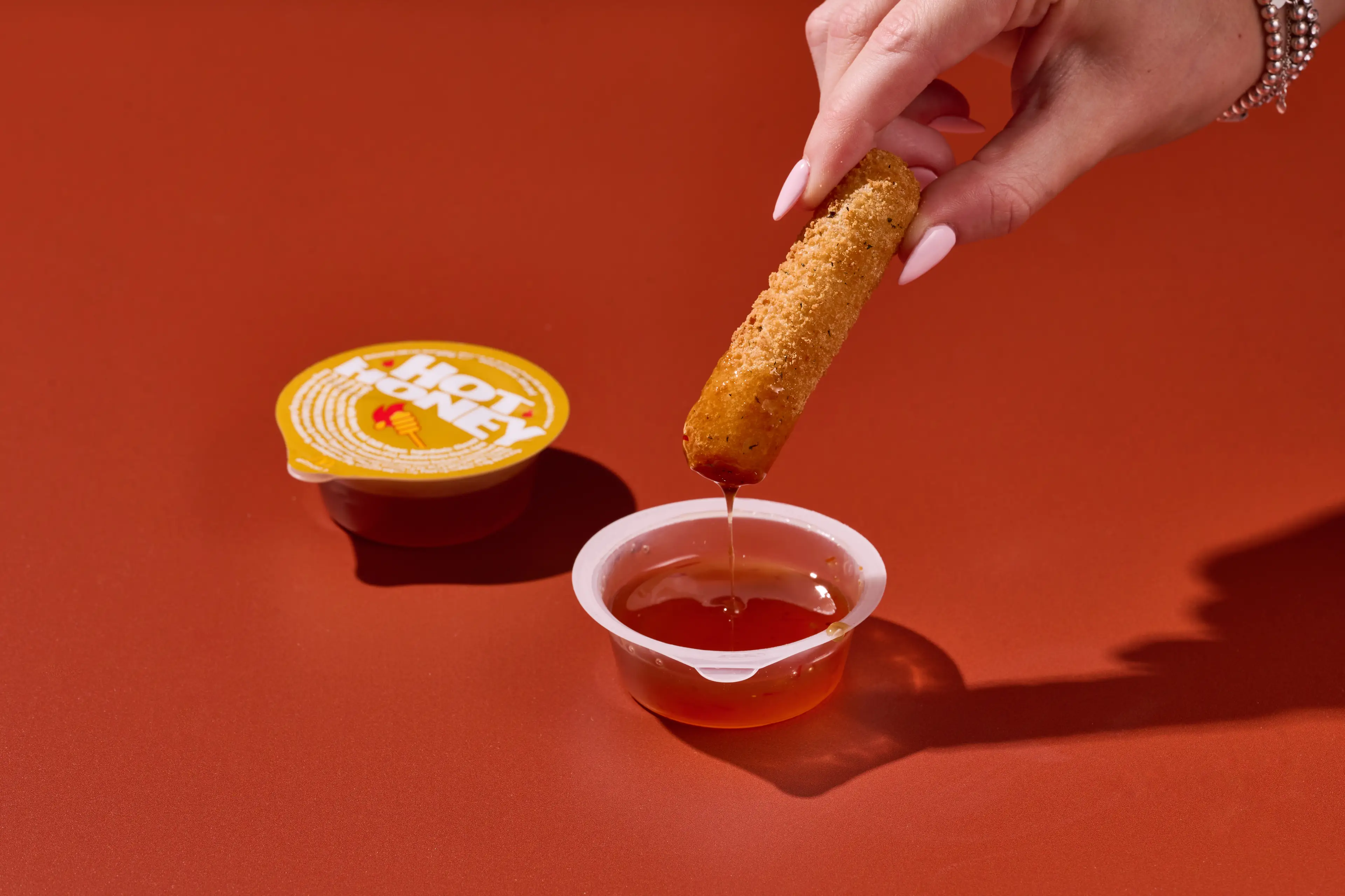 Mozzarella Dippers with Hot Honey dip (McDonald's)