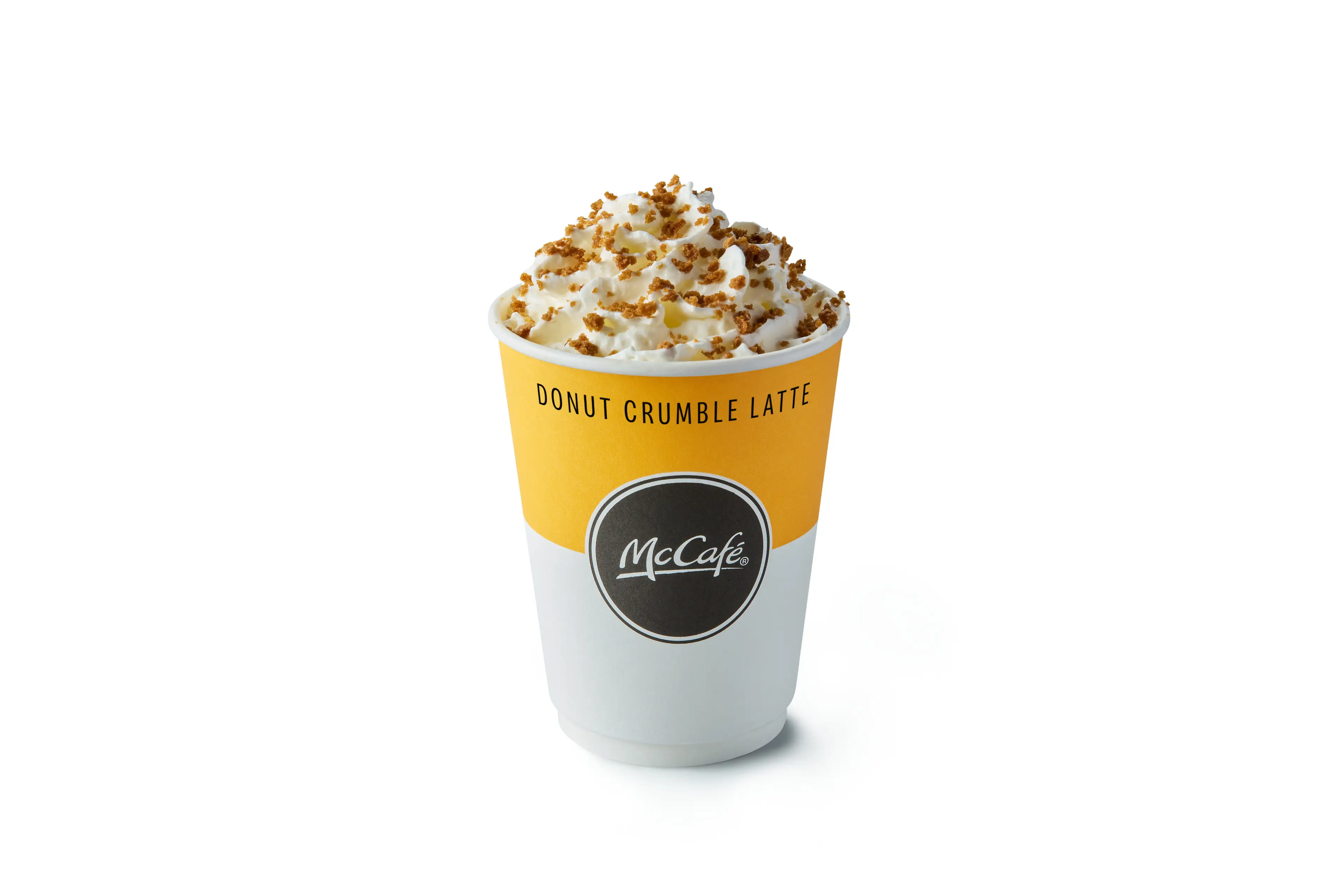 The Donut Crumble late is the latest addition to the company's hot drink menu (McDonald's)