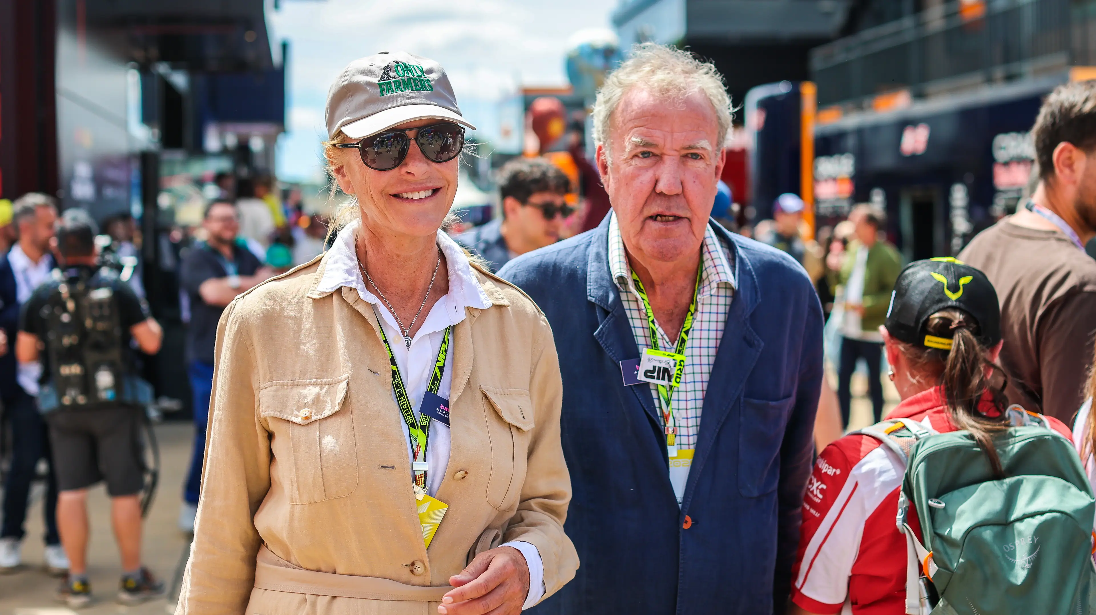 Lisa Hogen and Jeremy Clarkson attended Silverstone (Kym Illman/Getty Images)