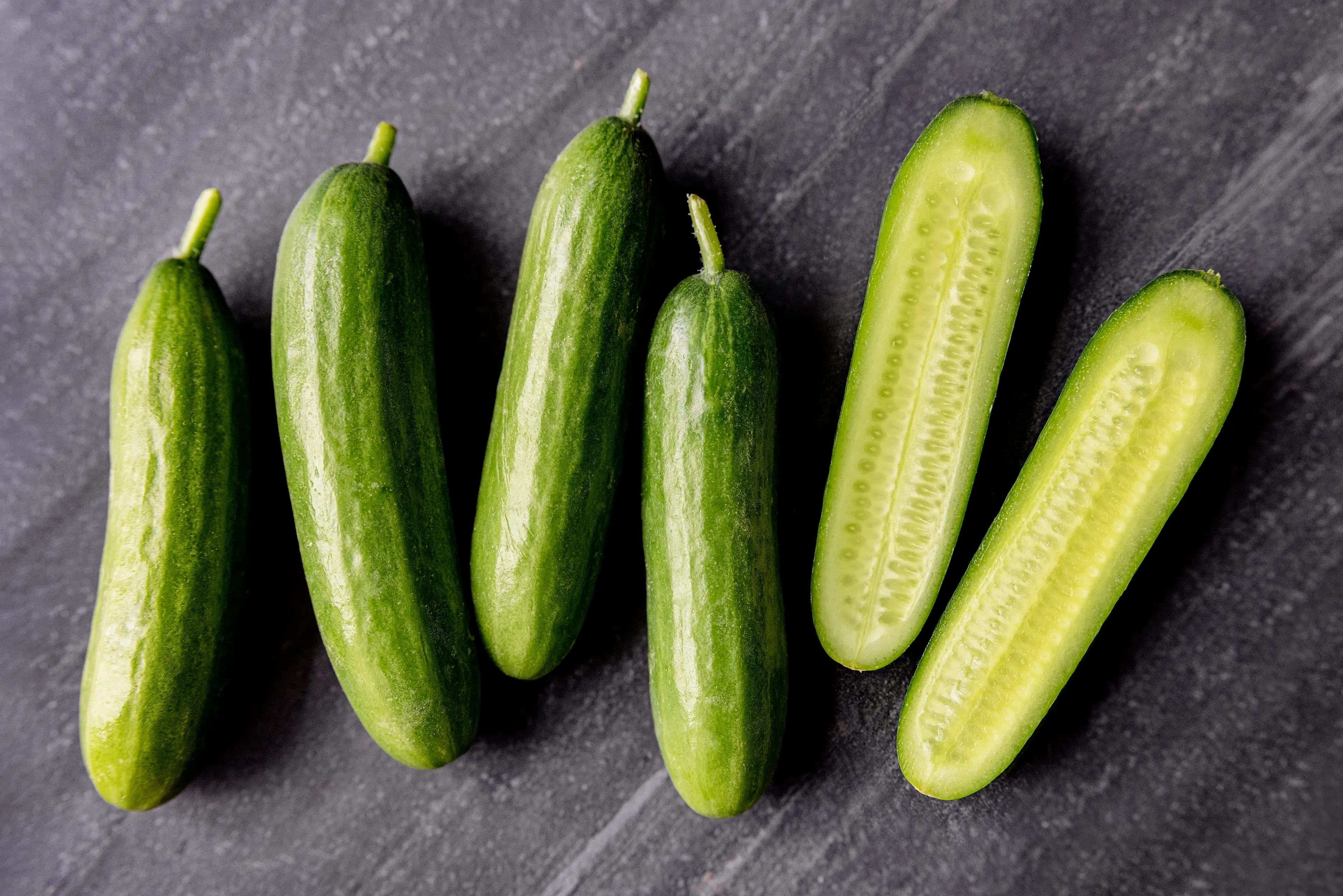 Vegetables like cucumbers are a great way to hydrate during hot weather (Getty Stock Image)